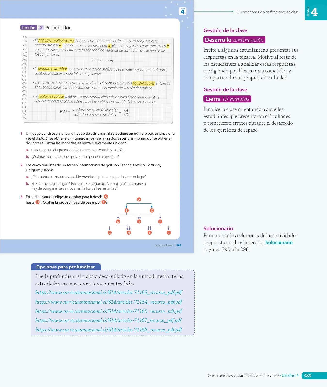 Página 167 de Matemática – Octavo Básico | Texto del Estudiante MINEDUC – Descargar PDF · 2024