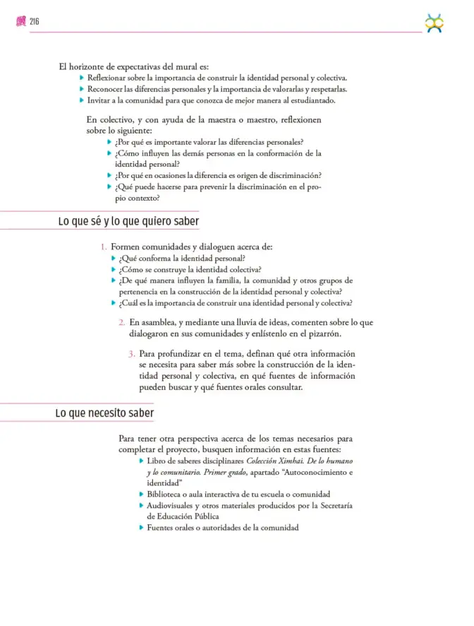 Página 217 de Colección Ximhai. Nuestro libro de proyectos. Libro de Educación Secundaria Grado 1° Ciclo Escolar 2025 - 2026