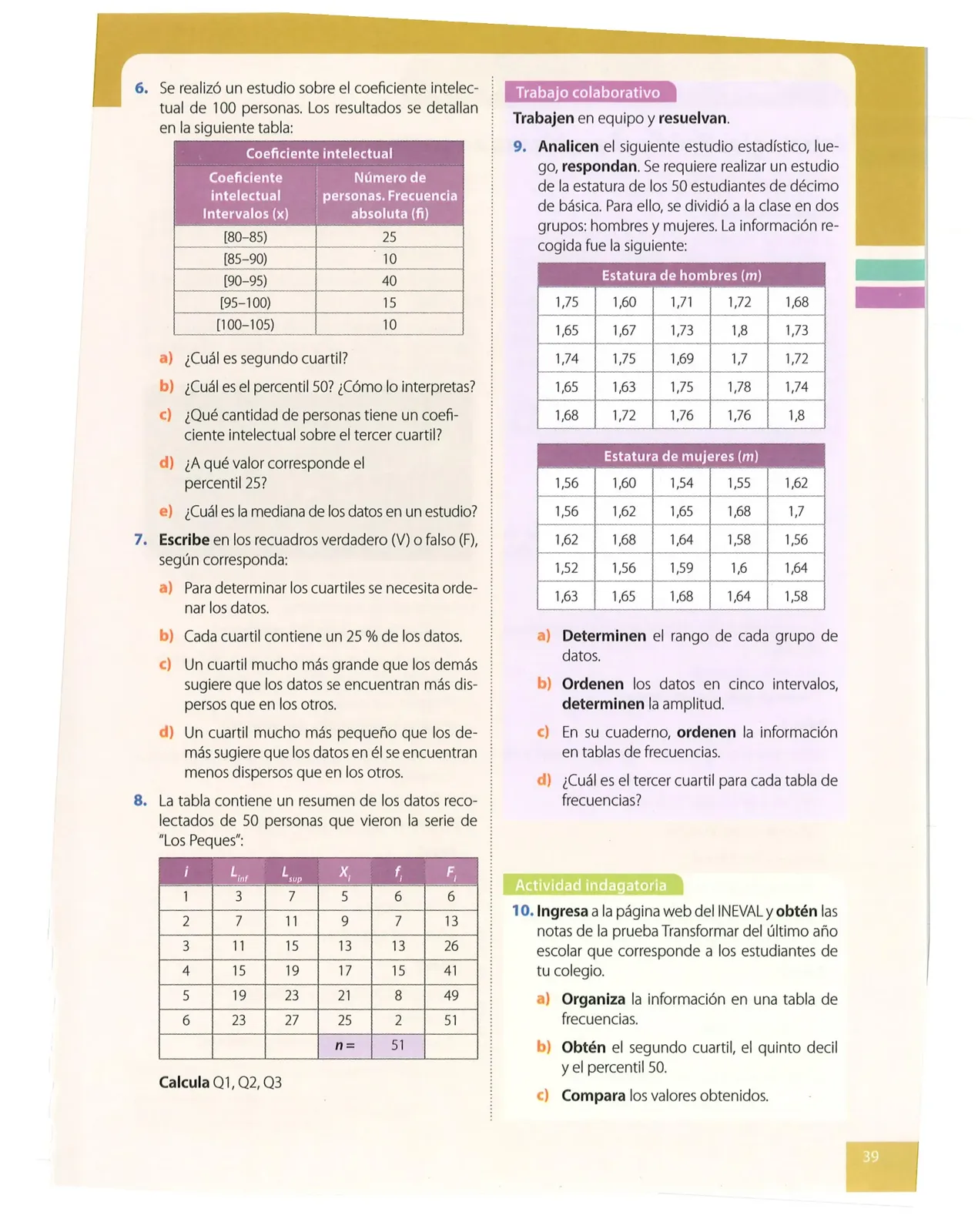 Miniatura página 39 de Matematica · 10 EGB · 2025