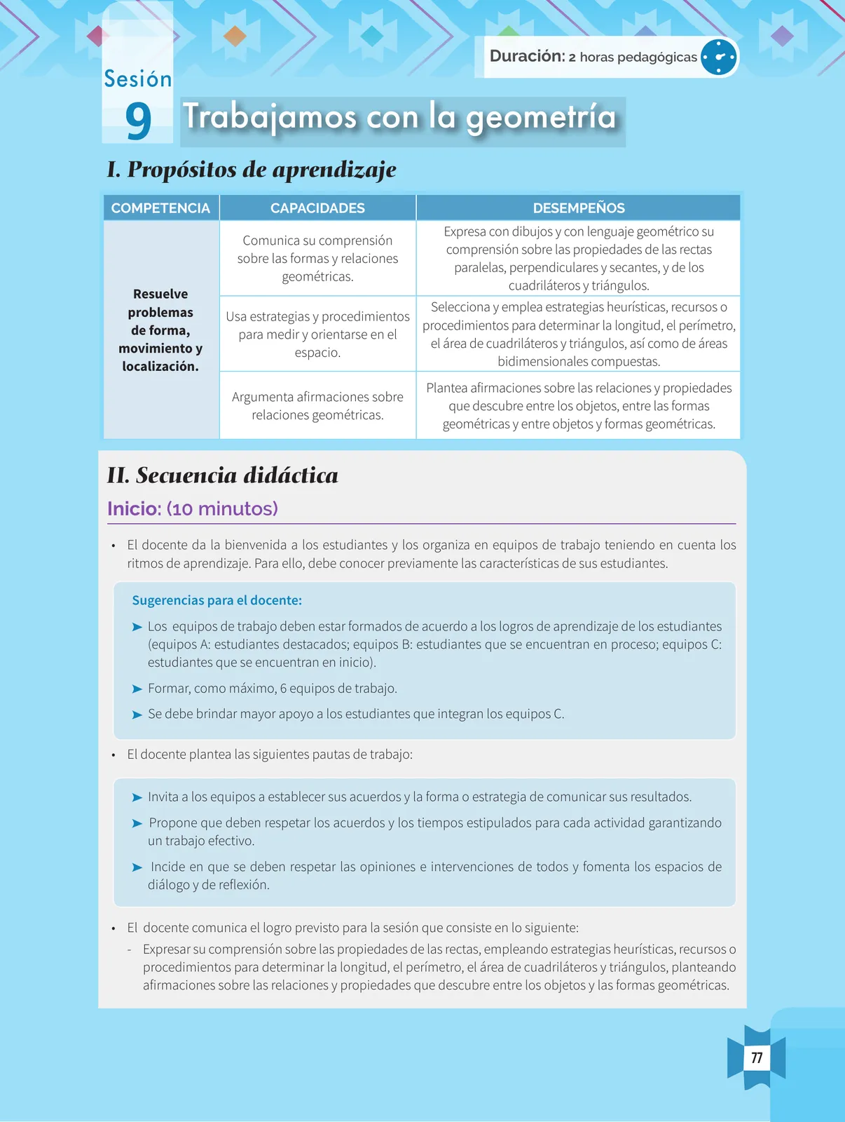 Miniatura página 79 de Resolvamos problemas 1 : manual para el docente 2018 · 2018