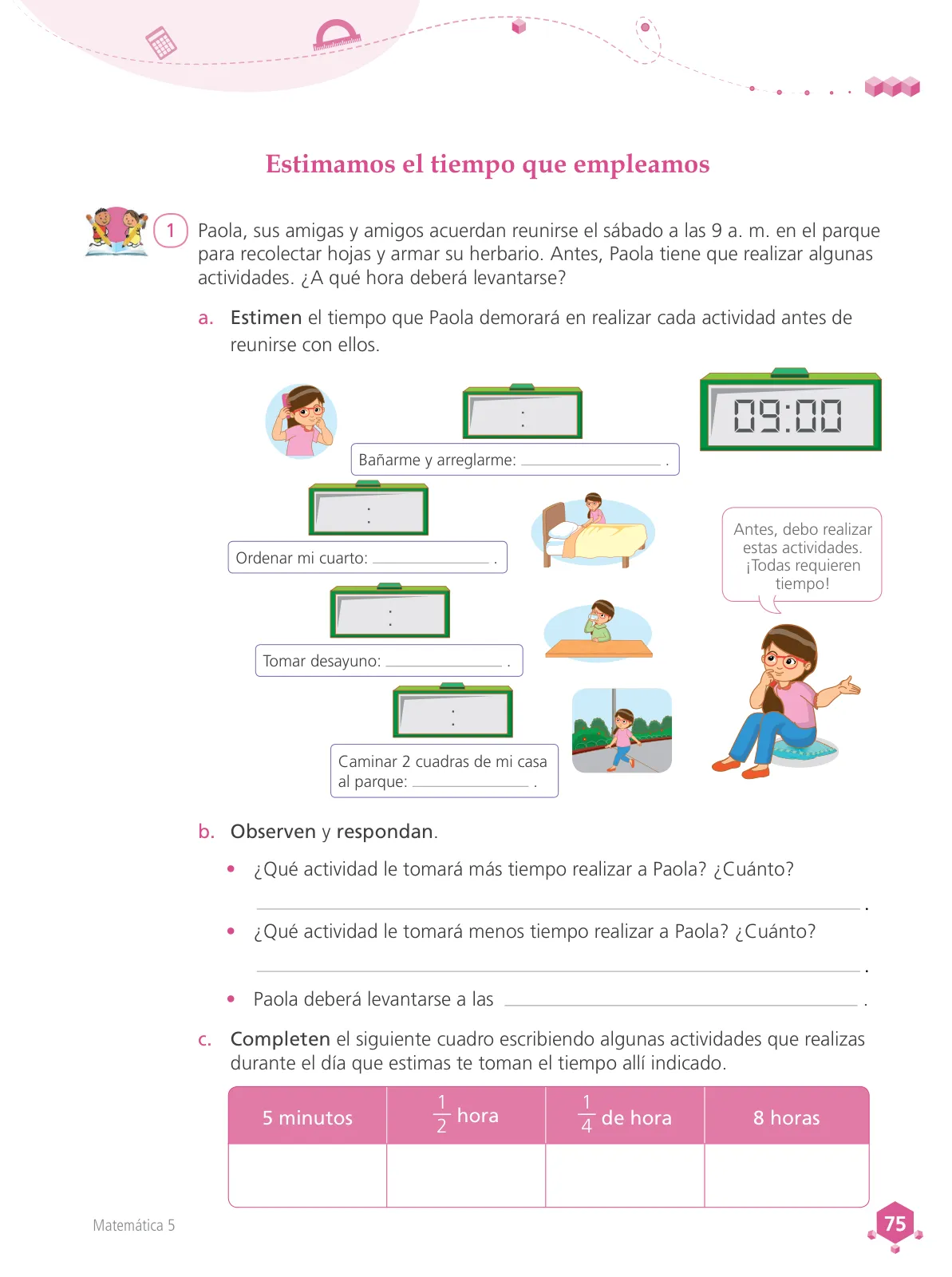 Miniatura página 76 de Matemática 5 : cuaderno de trabajo para quinto grado de Educación Primaria 2018 · 2018