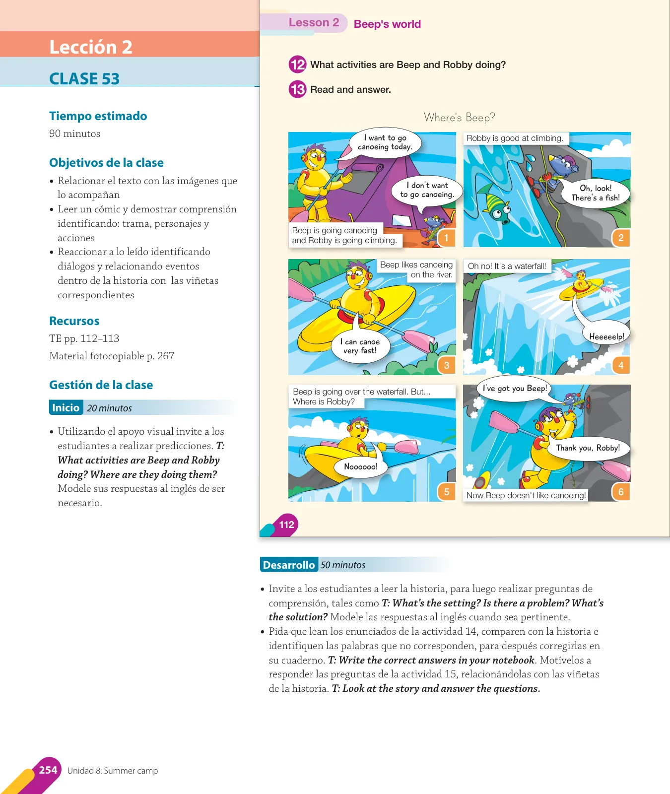 Página 118 de Inglés – Cuarto Básico | Texto del Estudiante MINEDUC – Descargar PDF · 2024