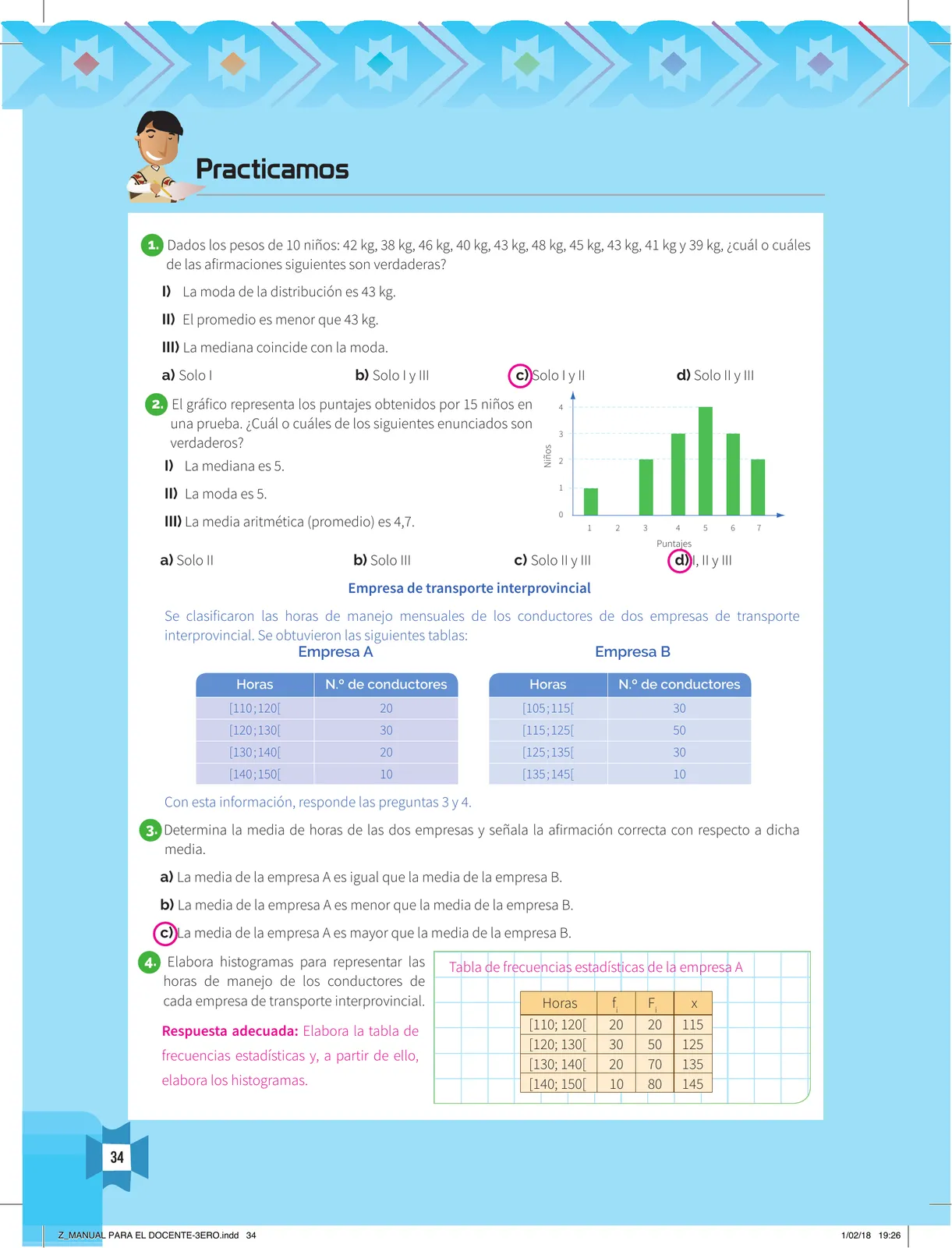 Miniatura página 36 de Resolvamos problemas 3 : manual para el docente 2018 · 2018