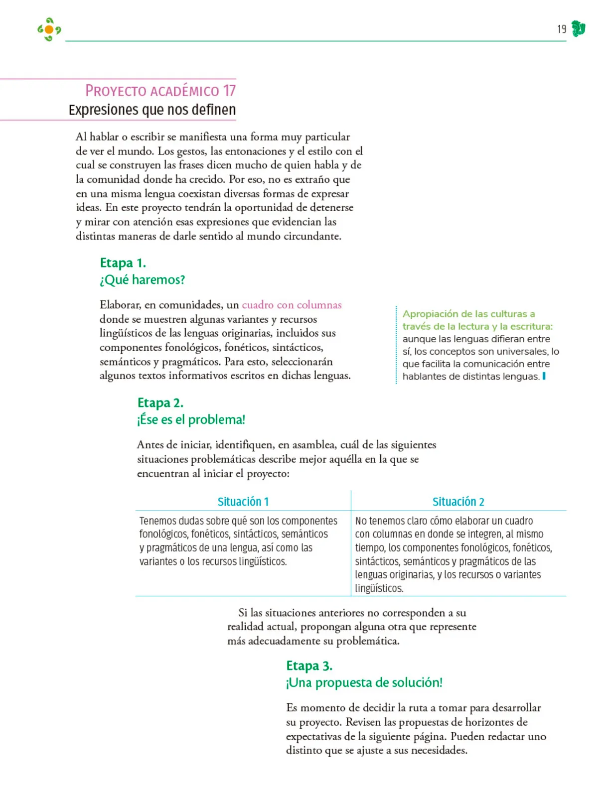 Página 20 de Colección Ximhai. Nuestro libro de Proyectos. Tomo II. Libro de Educación Telesecundaria Grado 1° Ciclo Escolar 2025 - 2026