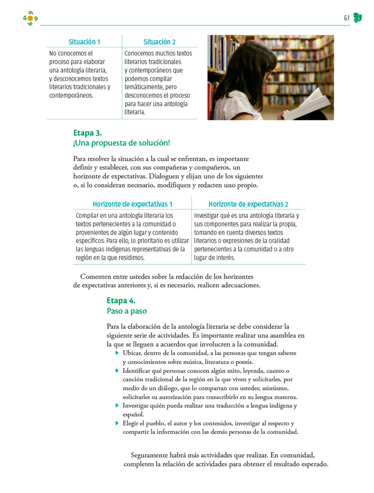 Página 62 de Colección Ximhai. Nuestro libro de Proyectos. Tomo II. Libro de Educación Telesecundaria Grado 1° Ciclo Escolar 2025 - 2026