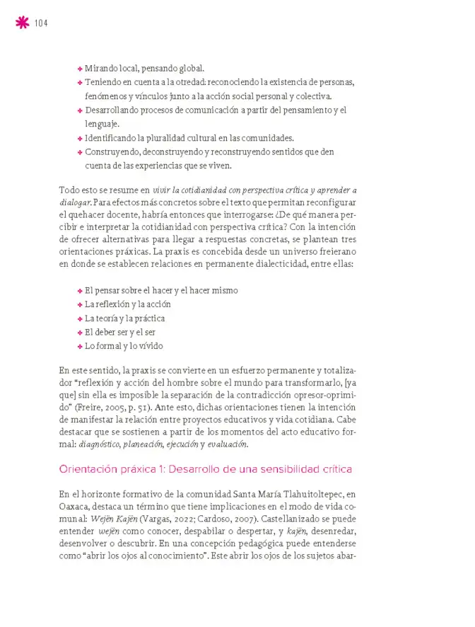 Página 105 de Un libro sin recetas para la maestra y el maestro. Fase 6. Libro de Educación Secundaria Grado 1°, 2°, 3° Ciclo Escolar 2025 - 2026