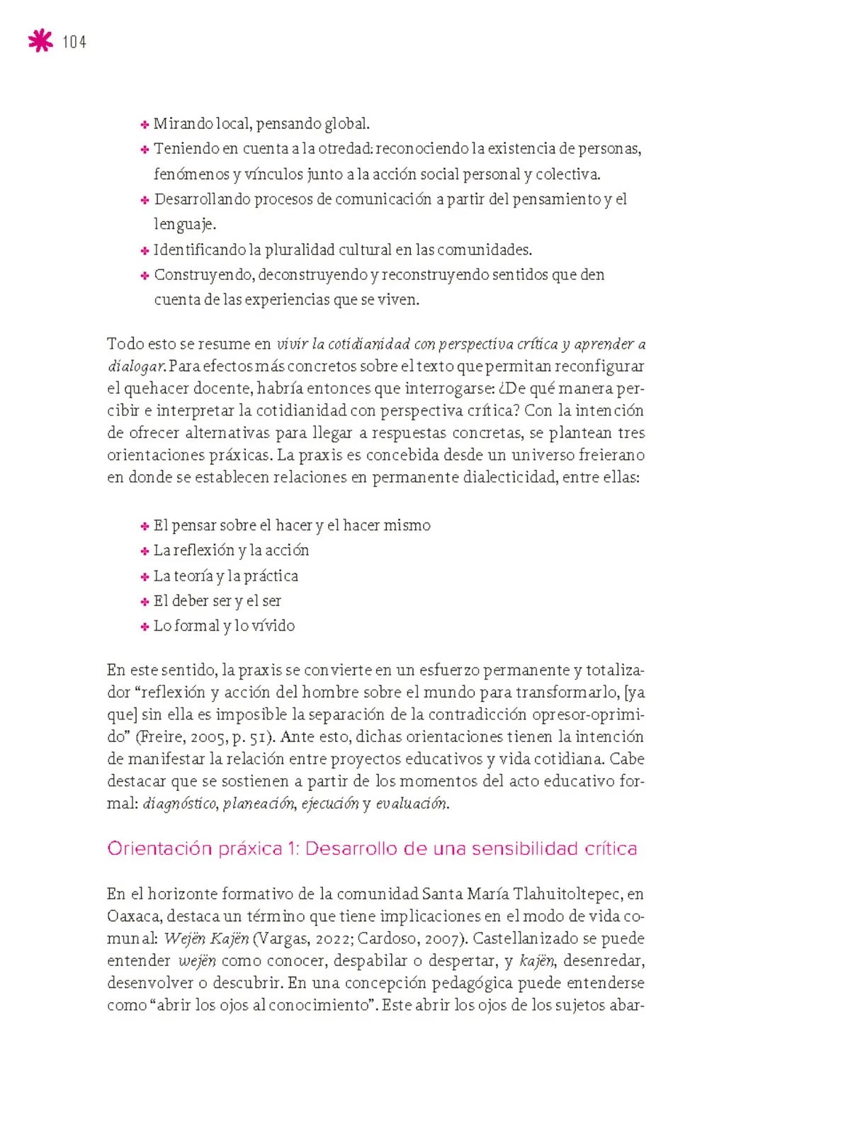 Miniatura página 105 de Un libro sin recetas para la maestra y el maestro. Fase 6.  Libro de Educación Secundaria Grado 1°, 2°, 3°  Ciclo Escolar 2025 - 2026