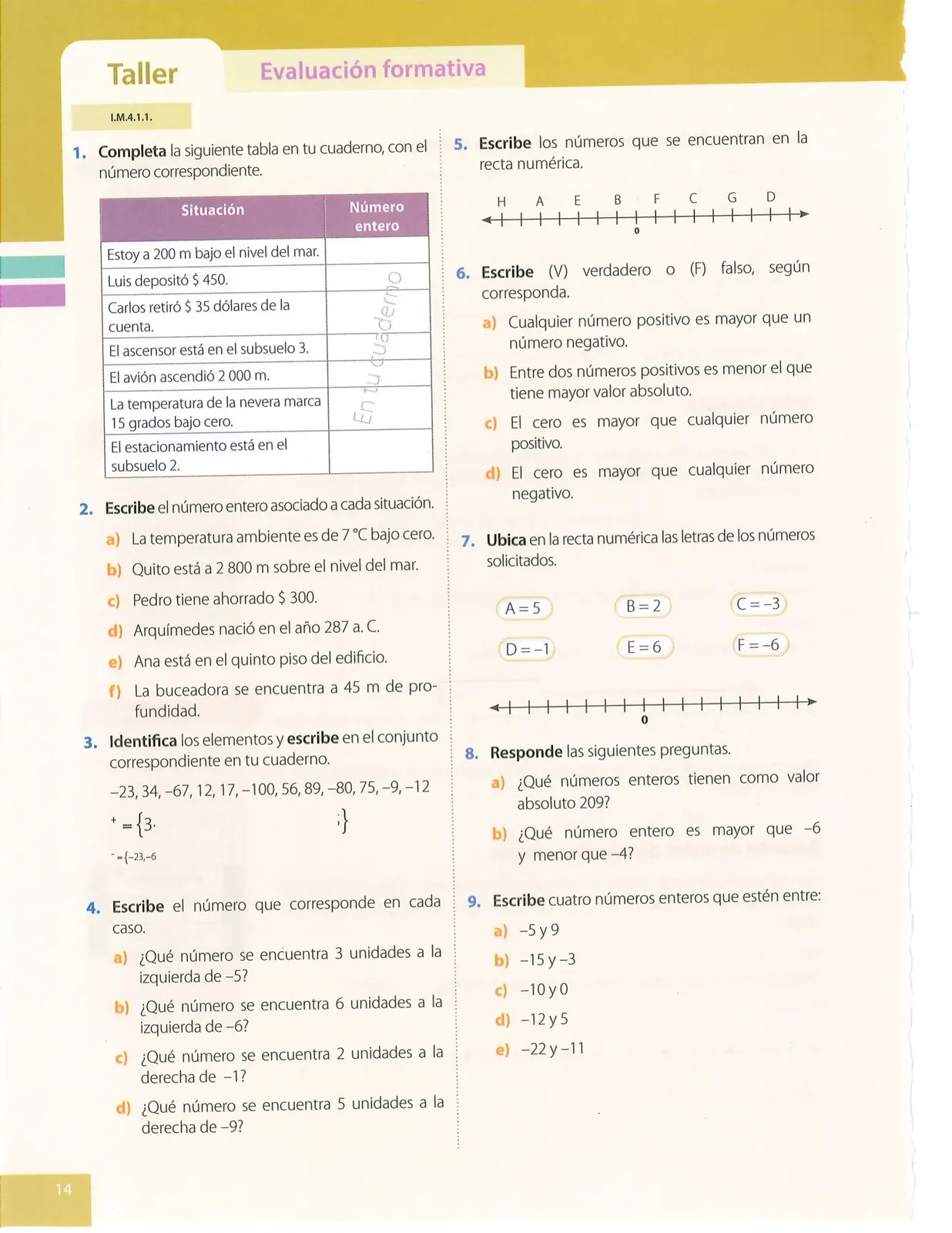 Miniatura página 14 de Matematica · 8 EGB · 2025