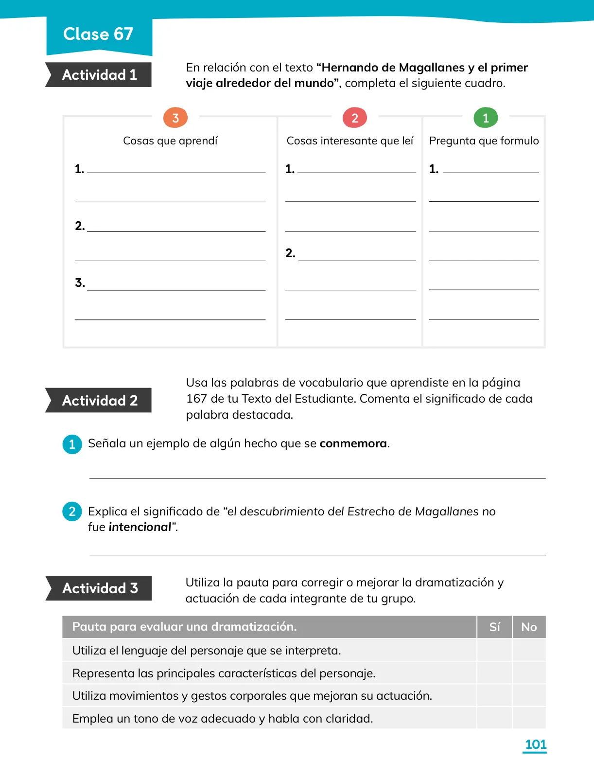 Página 103 de Lenguaje y Comunicación – Tercero Básico | Texto del Estudiante MINEDUC – Descargar PDF · 2024