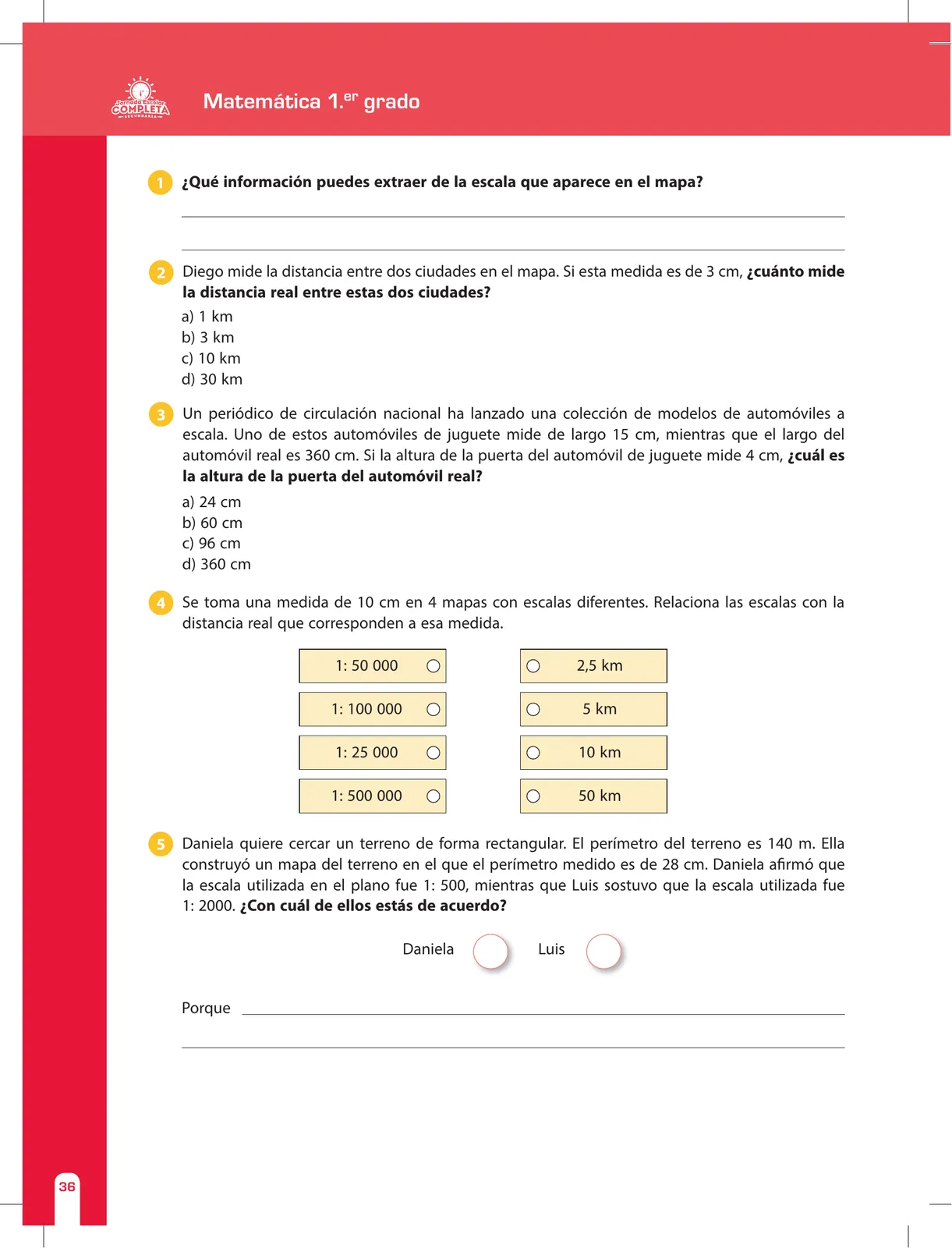 Página 36 de Matemática 1 : cuaderno de reforzamiento pedagógico - JEC · 2016