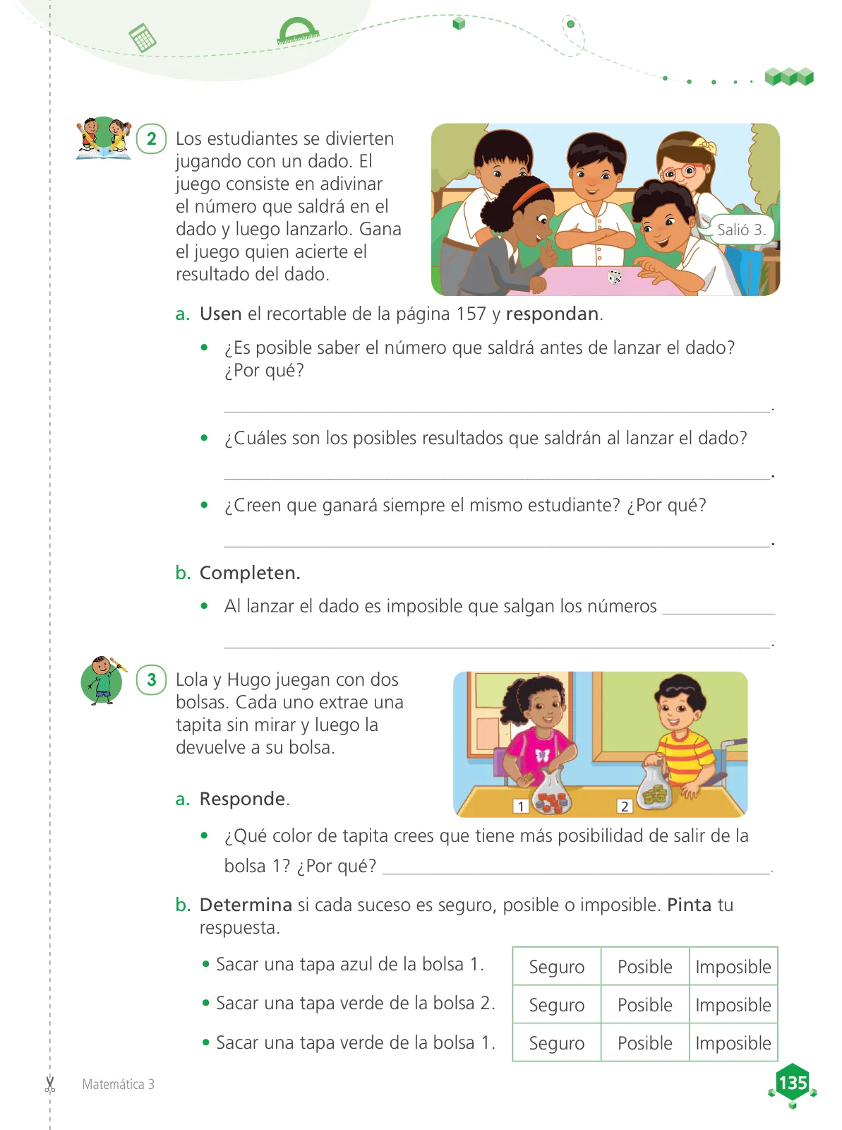 Miniatura página 137 de Matemática 3 : cuaderno de trabajo para tercer grado de Educación Primaria 2019 · 2019