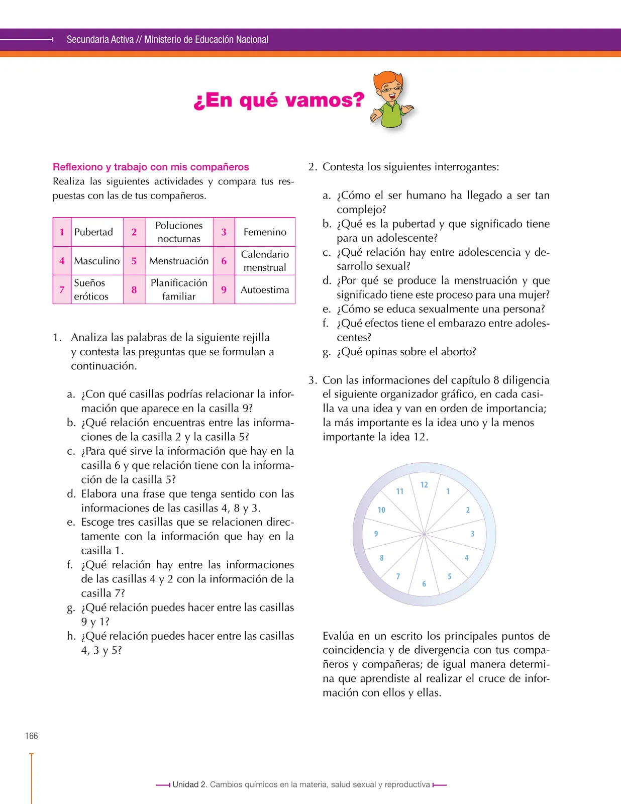 Página 166 de Ciencias Naturales 8° · Secundaria Activa