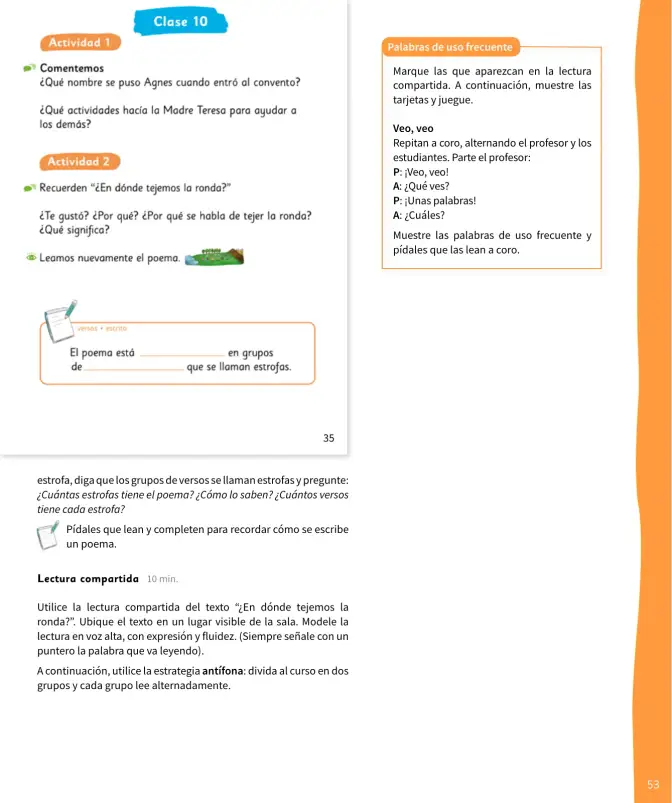 Página 54 de Lenguaje y Comunicación – Segundo Básico – Texto del Estudiante MINEDUC – Descargar PDF · 2024