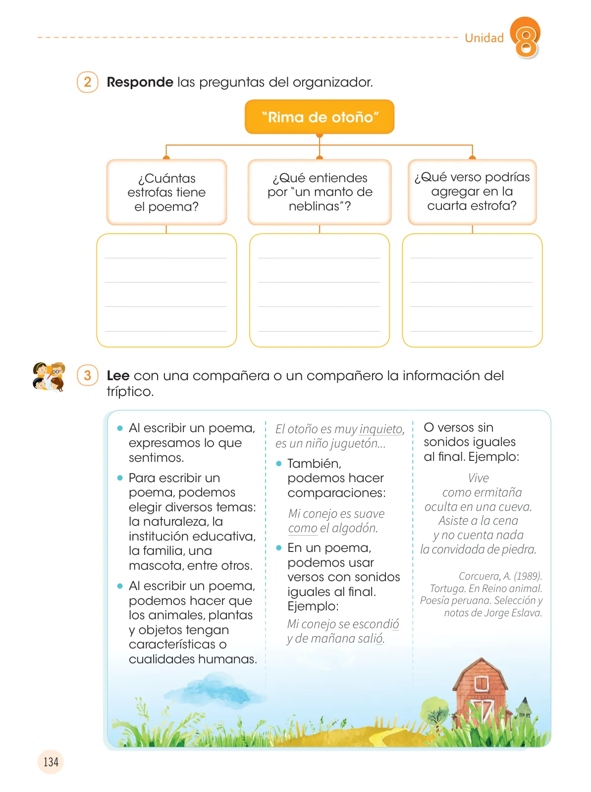 Miniatura página 136 de Comunicación 3 : cuaderno de trabajo para tercer grado de Educación Primaria 2019 · 2019