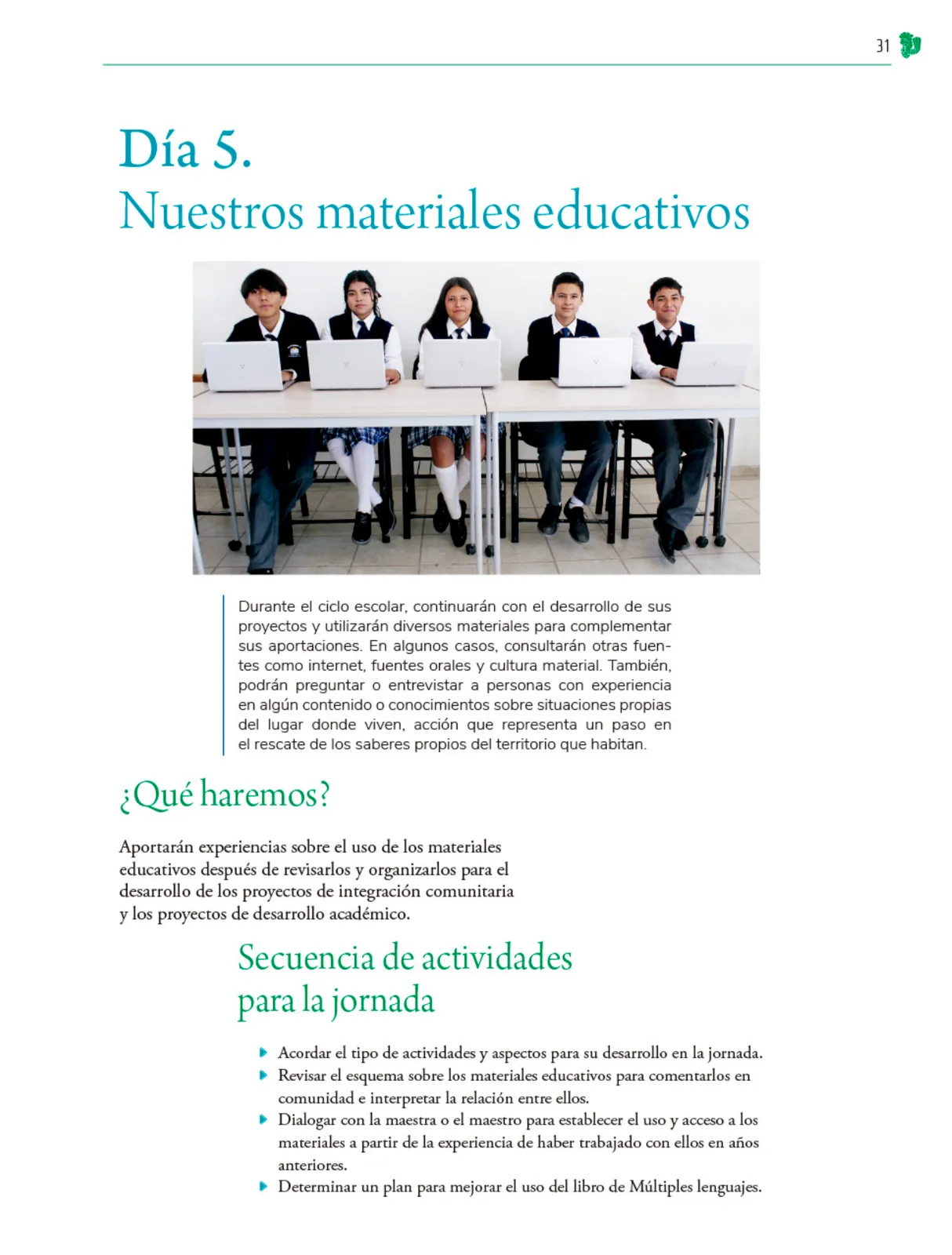 Miniatura página 32 de Colección Nanahuatzin. Nuestro libro de Proyectos. Tomo I.   Libro de Educación Telesecundaria Grado 3°  Ciclo Escolar 2025 - 2026