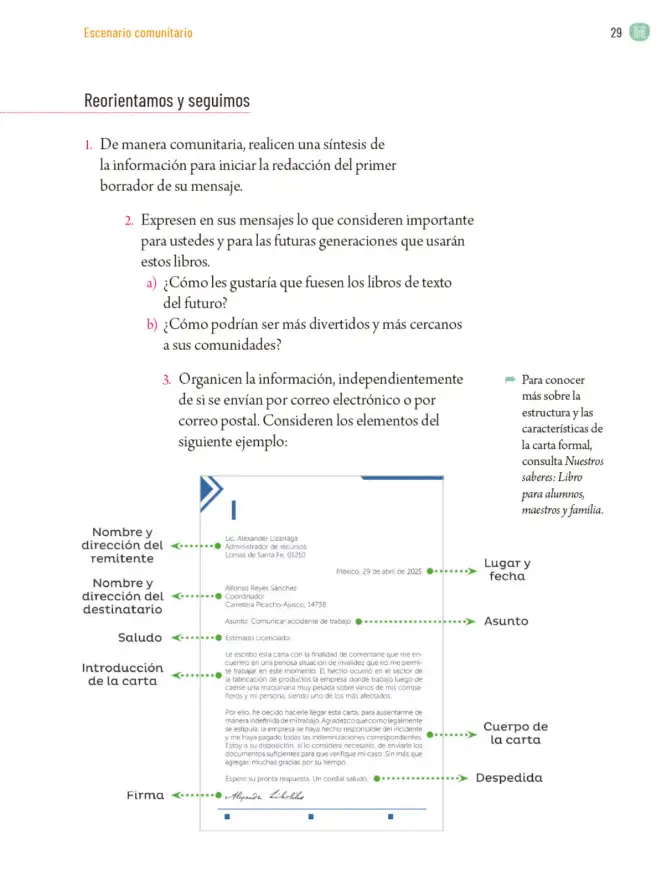 Página 32 de Proyectos Comunitarios. Libro de Educación Primaria Grado 5° Ciclo Escolar 2025 - 2026