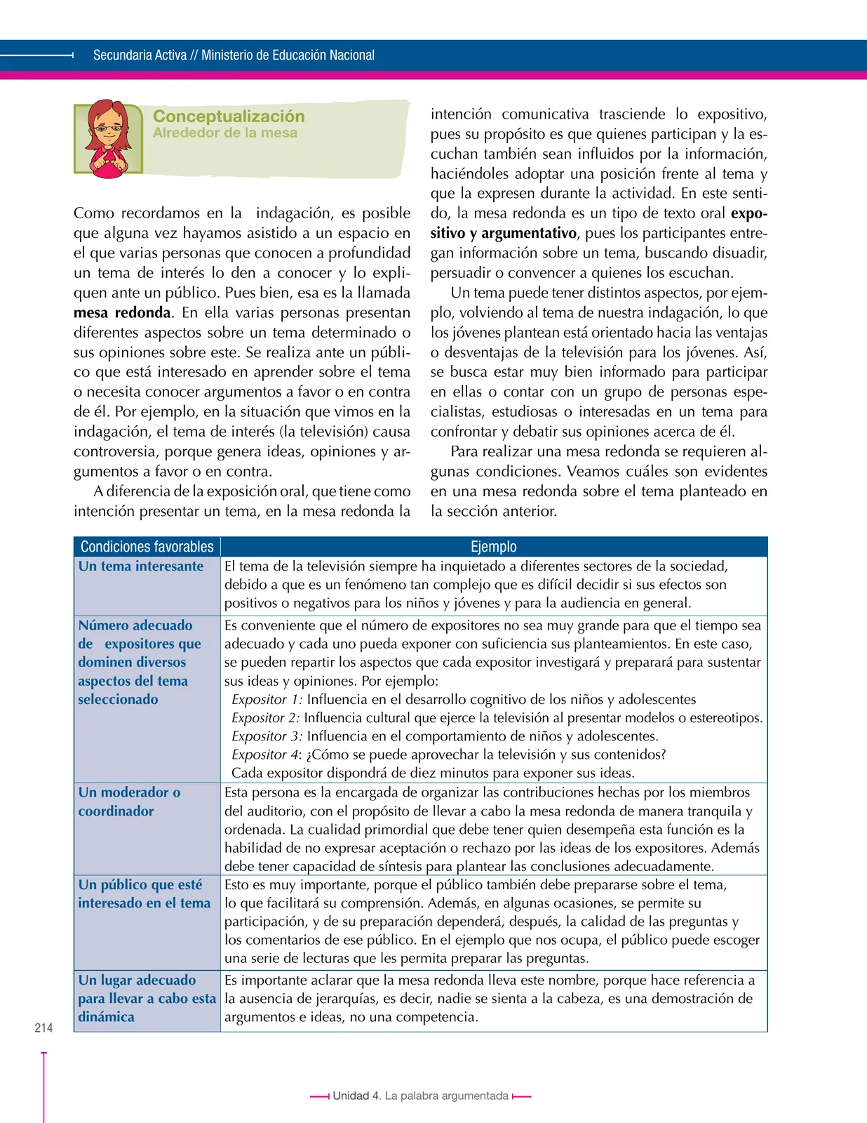Página 214 de Lenguaje 8° · Secundaria Activa