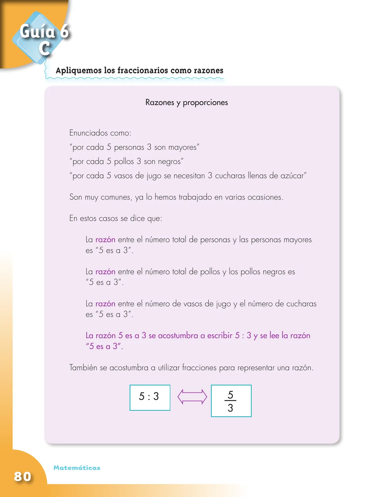 Miniatura página 80 de Matematica 5° · Cartilla 01