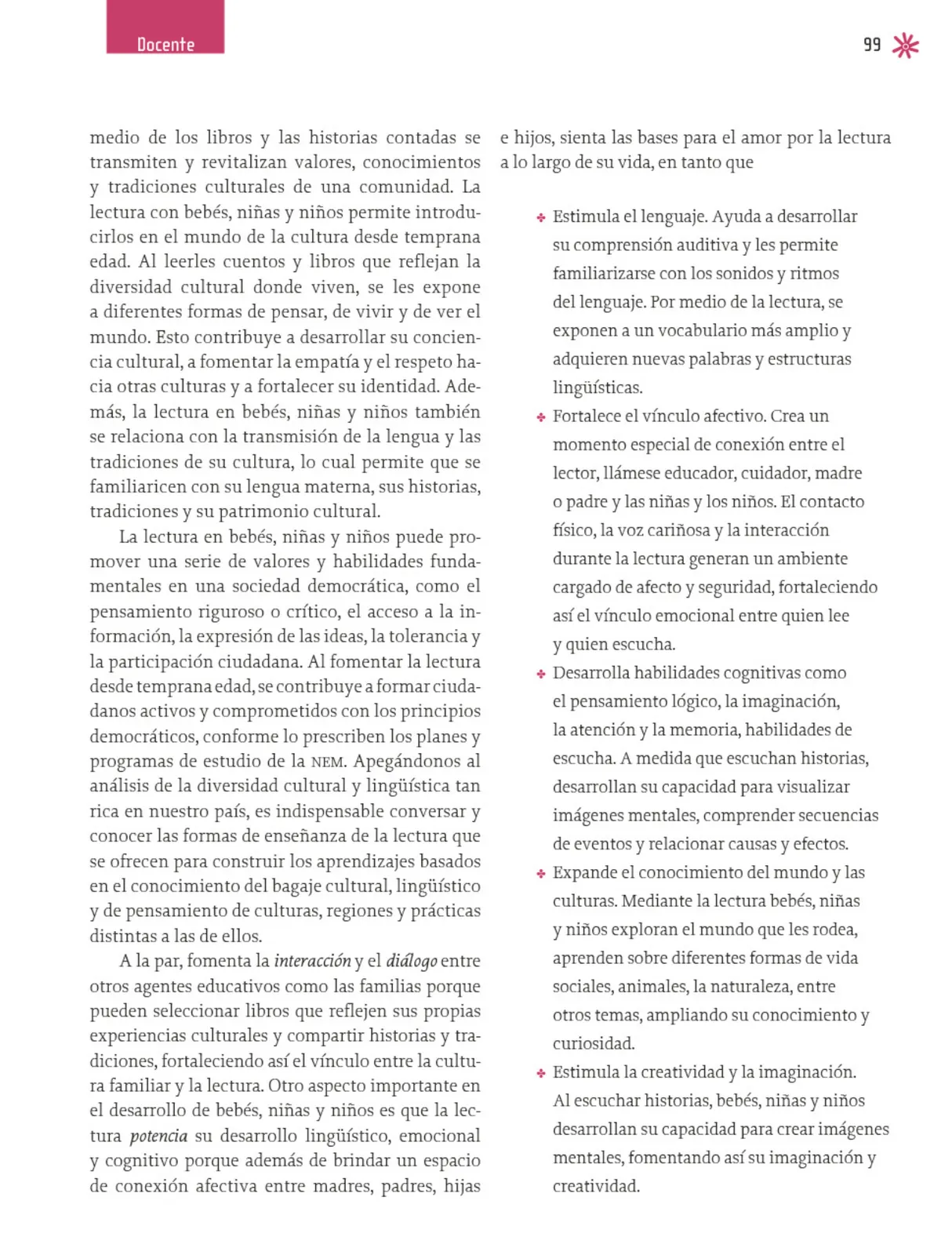 Página 100 de Un libro sin recetas para la maestra y el maestro. Fase 2 Libro de Educación Preescolar Grado 1°, 2°, 3° Ciclo Escolar 2025 - 2026