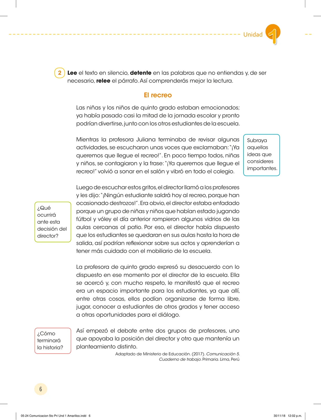 Miniatura página 8 de Comunicación : cuadernillo de trabajo 5 · 2018
