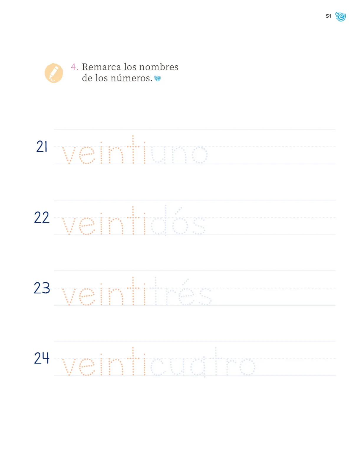 Miniatura página 52 de Múltiples lenguajes. Trazos y números.   Libro de Educación Primaria Grado 1°  Ciclo Escolar 2025 - 2026