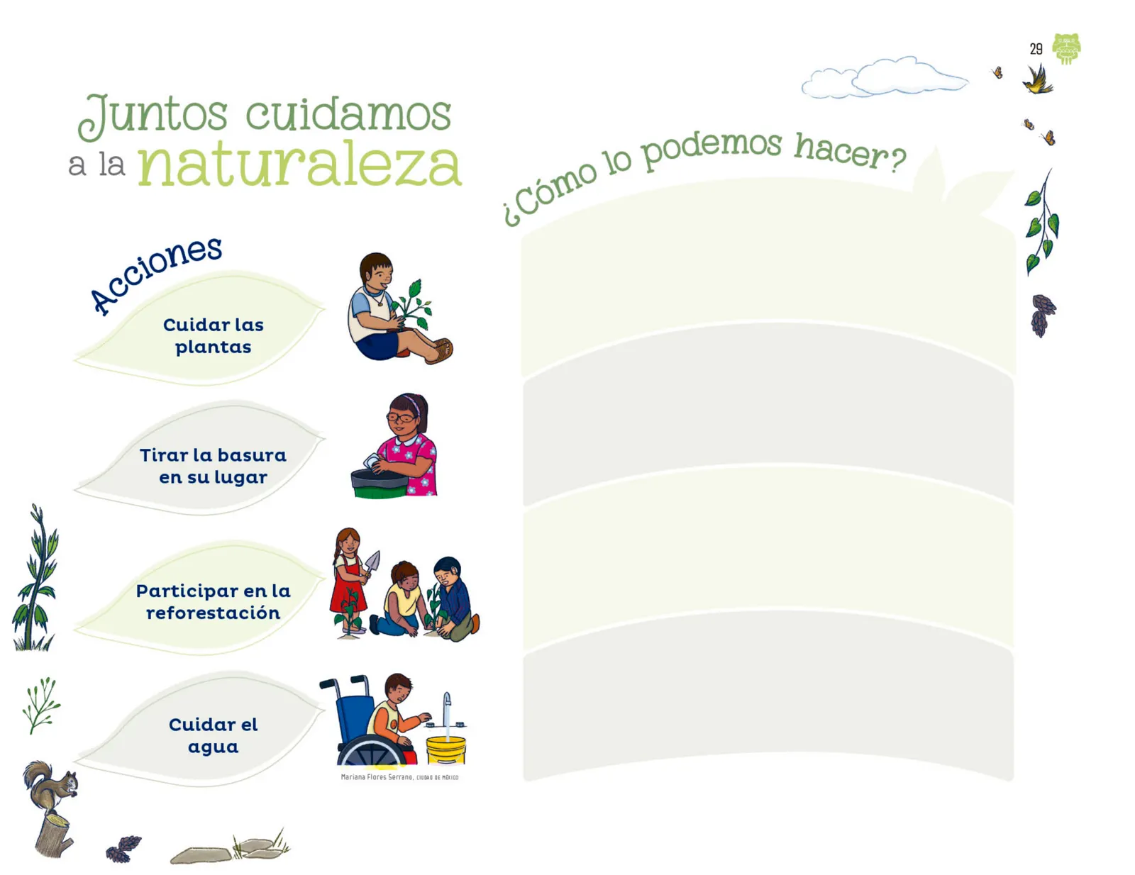 Miniatura página 30 de Explorar e imaginar con mi libro de Preescolar.   Libro de Educación Preescolar Grado 2°  Ciclo Escolar 2025 - 2026