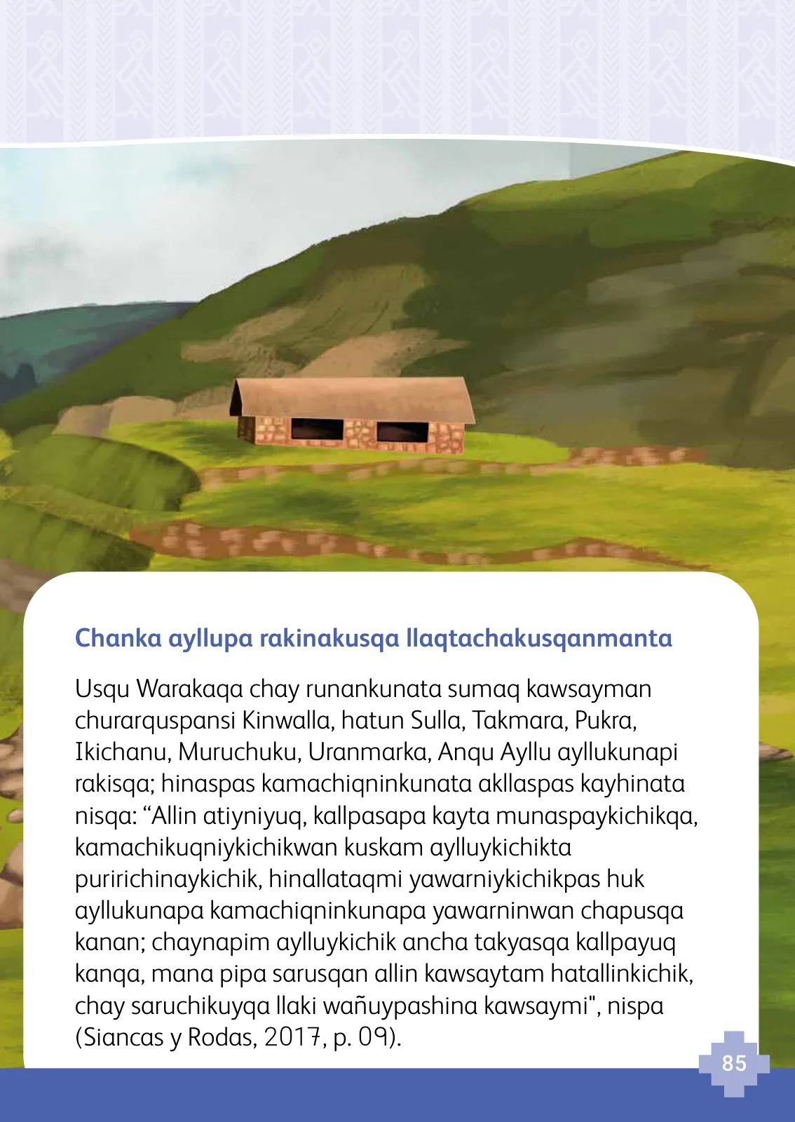 Página 87 de 1 yachaykuna, ruraykuna - Chanka Urin Qichwa. Saberes y Haceres III 1 - Primaria - Quechua Chanka · 2024