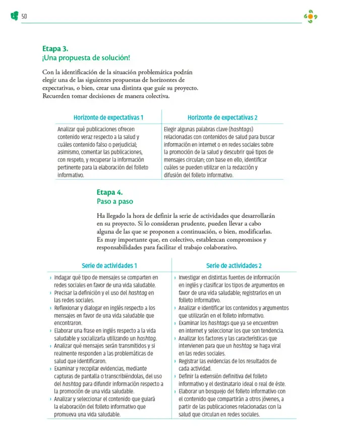 Página 51 de Colección Sk´asolil. Nuestro libro de Proyectos. Tomo III. Libro de Educación Telesecundaria Grado 2° Ciclo Escolar 2025 - 2026