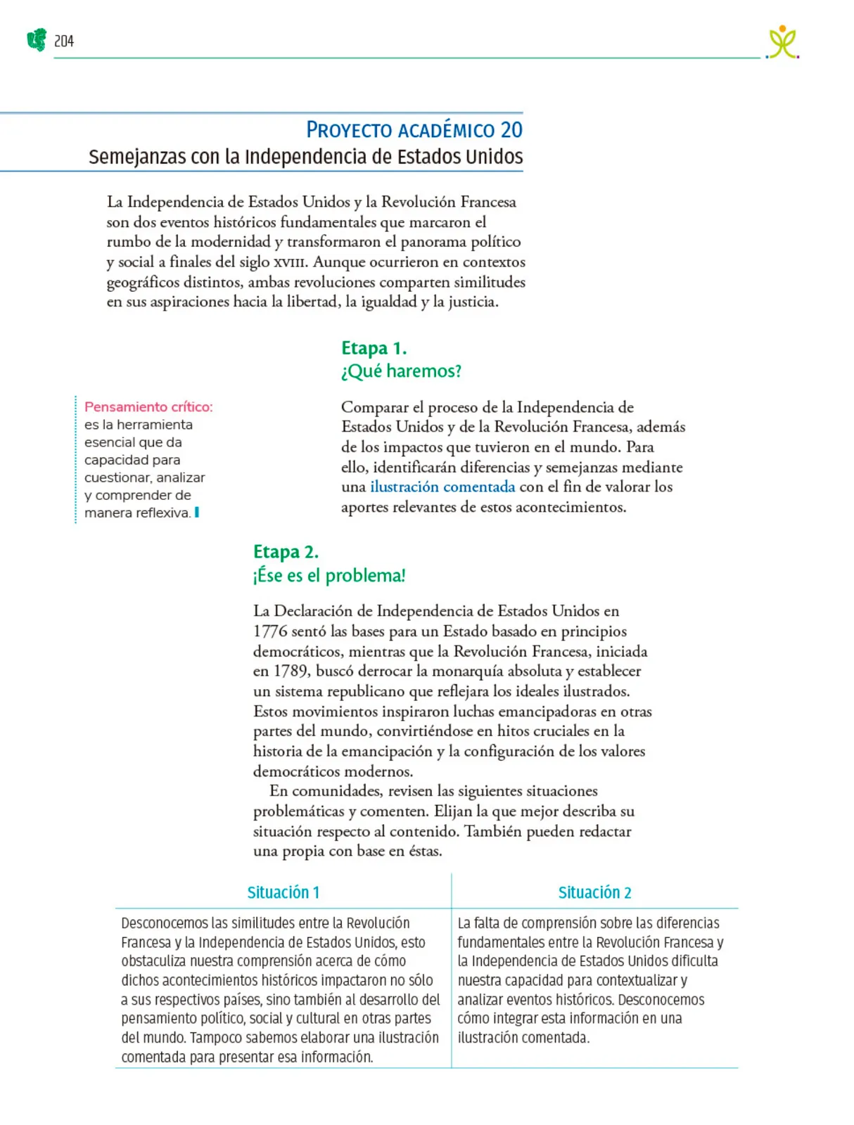 Página 205 de Colección Nanahuatzin. Nuestro libro de Proyectos.  Tomo II.  Libro de Educación Telesecundaria Grado 3°  Ciclo Escolar 2025 - 2026