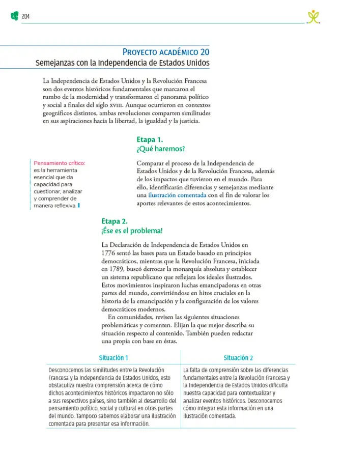Página 205 de Colección Nanahuatzin. Nuestro libro de Proyectos. Tomo II. Libro de Educación Telesecundaria Grado 3° Ciclo Escolar 2025 - 2026