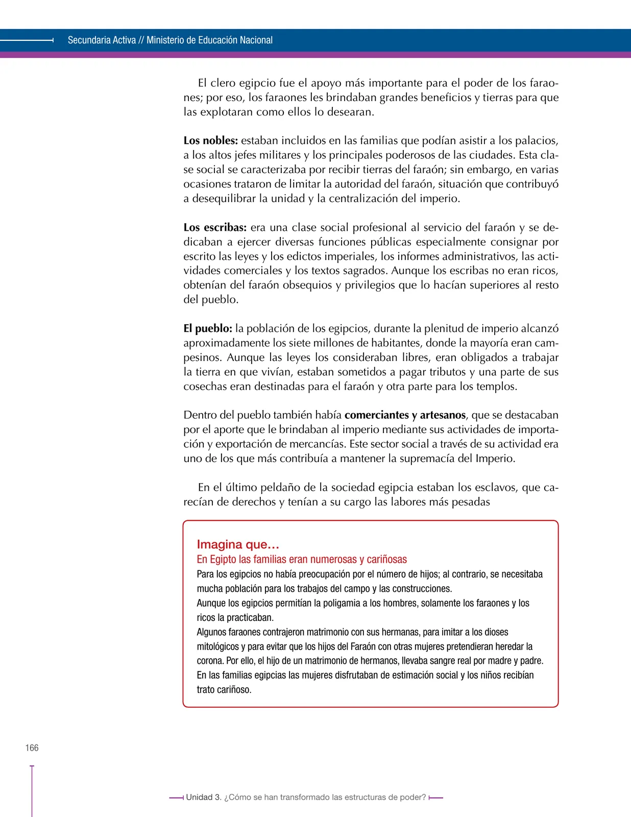 Página 166 de Ciencias Sociales 6° · Secundaria Activa