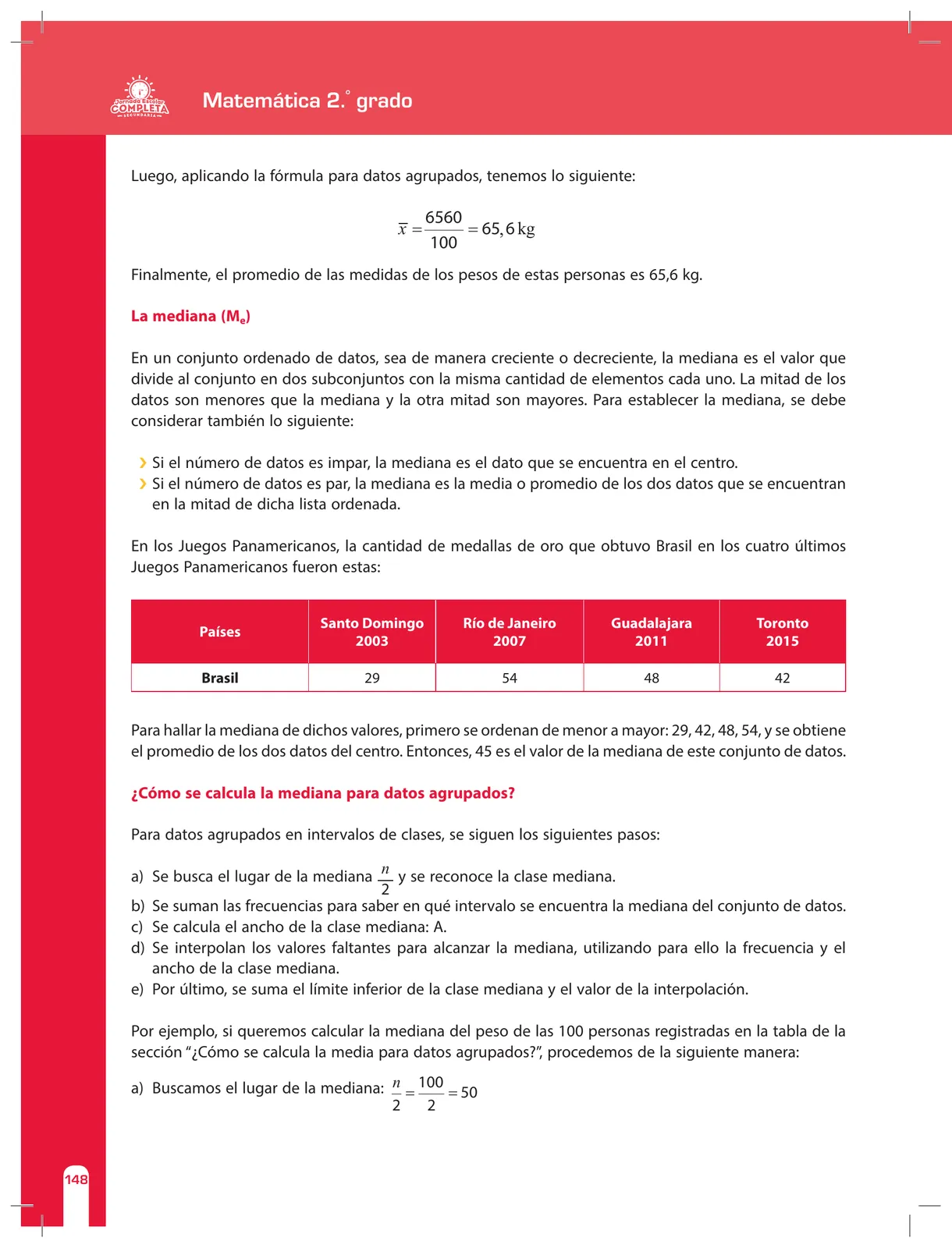 Página 148 de Matemática 2 : cuaderno de reforzamiento pedagógico - JEC · 2016