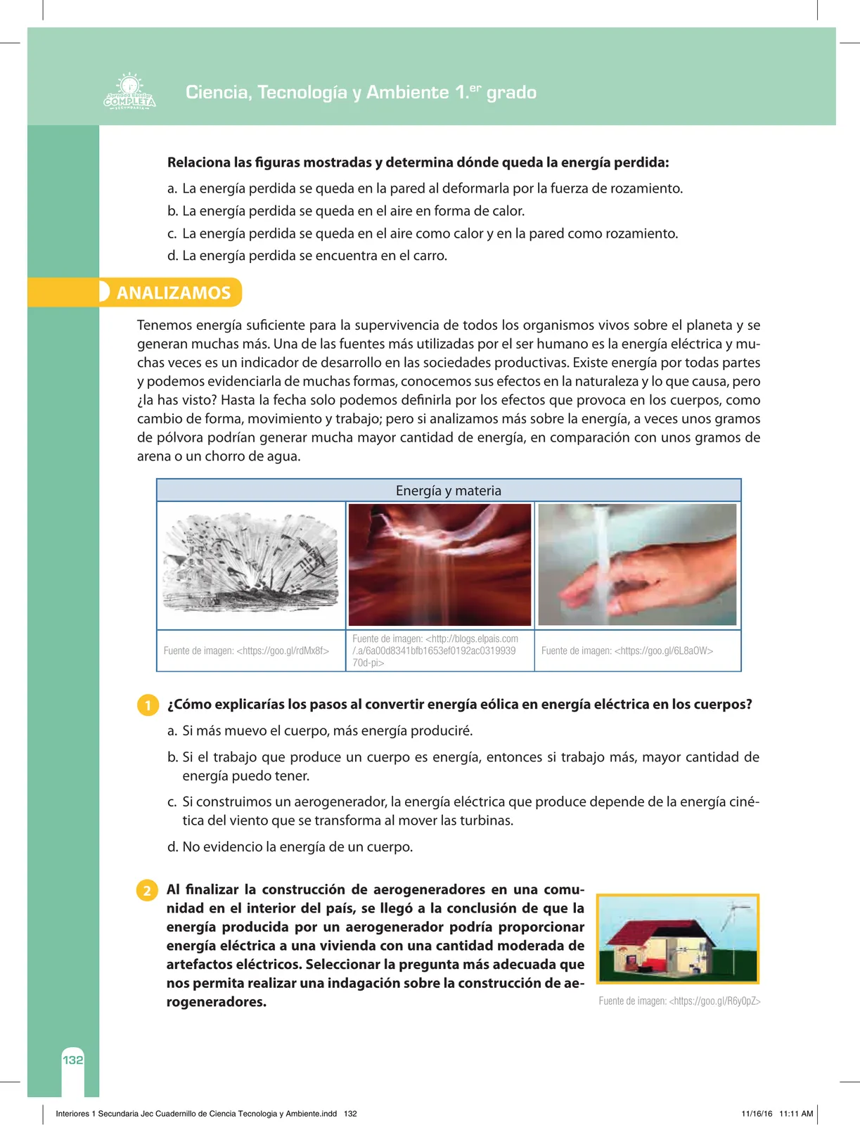 Miniatura página 132 de Ciencia, Tecnología y Ambiente 1. Cuaderno de reforzamiento pedagógico - JEC · 2016