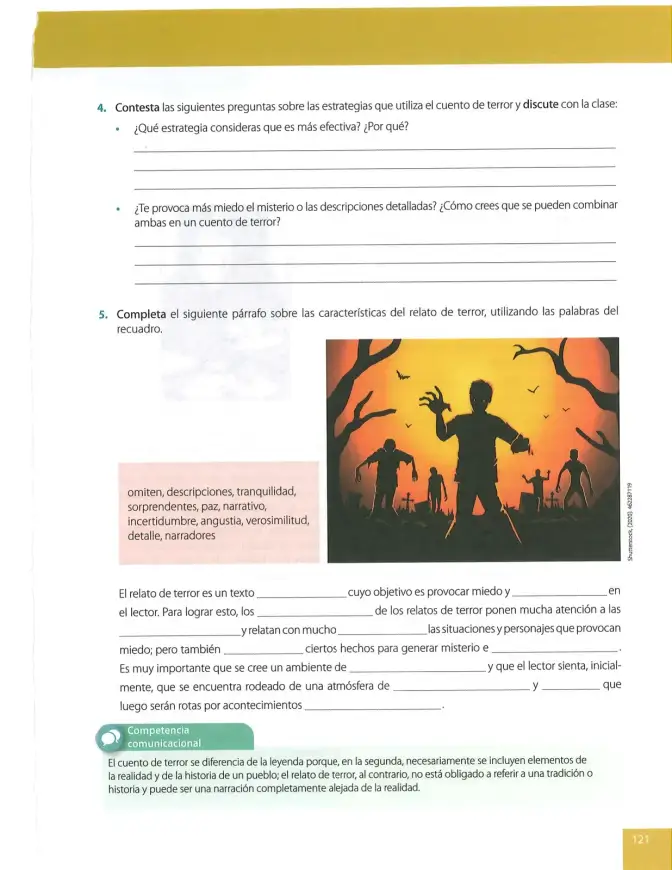 Página 121 de Lengua Y Literatura 8° · Egb 8 Lengua Y Literatura 2025 · 2025
