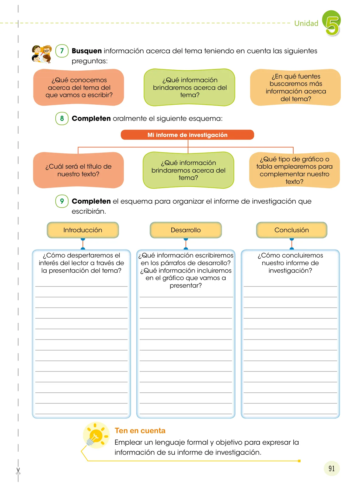 Miniatura página 92 de Comunicación 6 : cuaderno de trabajo para sexto grado de Educación Primaria 2019 · 2019