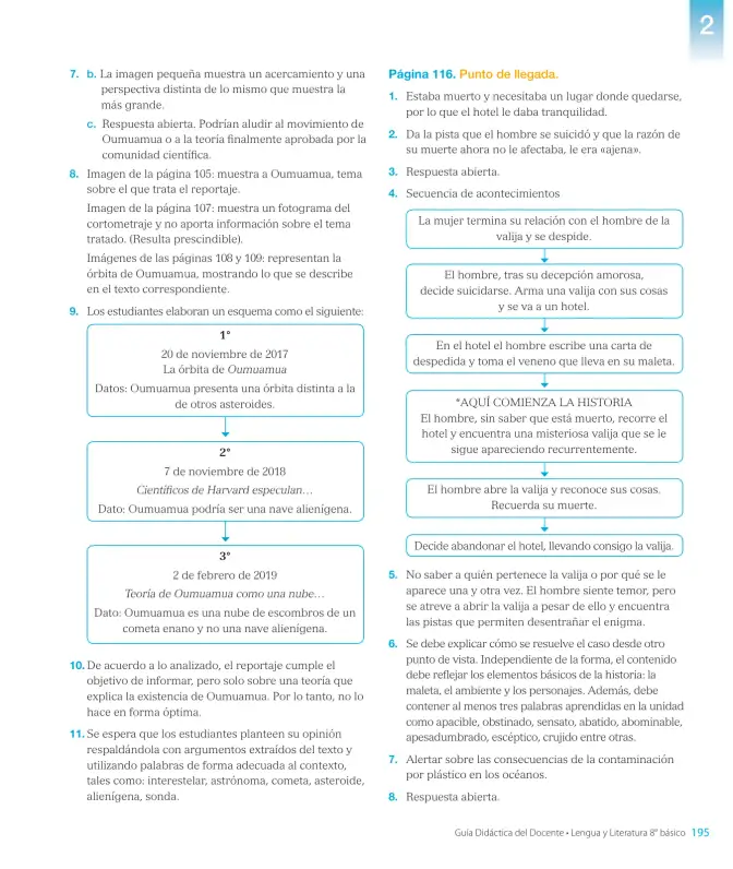 Página 197 de Lengua y Literatura – Octavo Básico | Texto del Estudiante MINEDUC – Descargar PDF · 2024