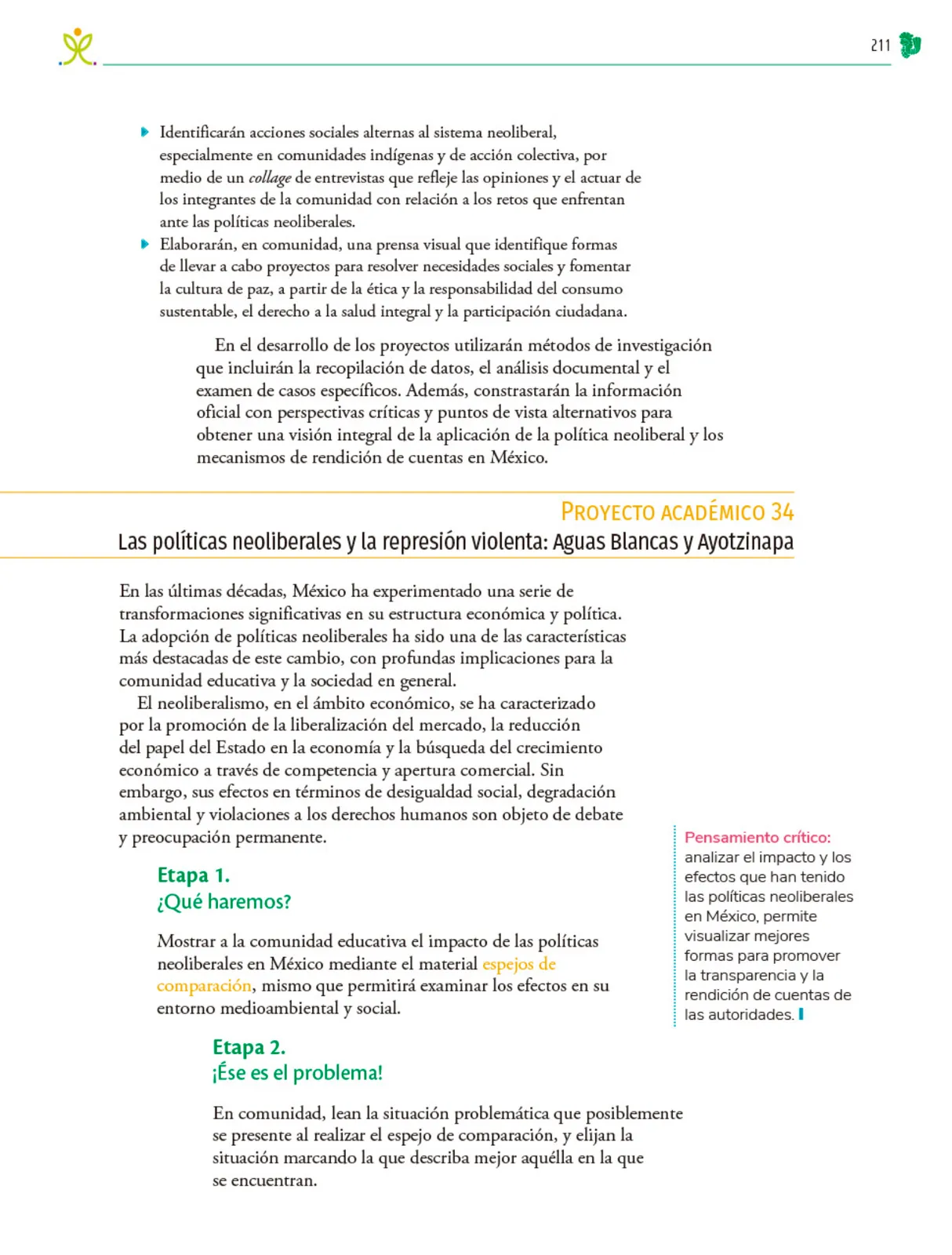 Miniatura página 212 de Colección Sk´asolil. Nuestro libro de Proyectos.  Tomo III.  Libro de Educación Telesecundaria Grado 2°  Ciclo Escolar 2025 - 2026