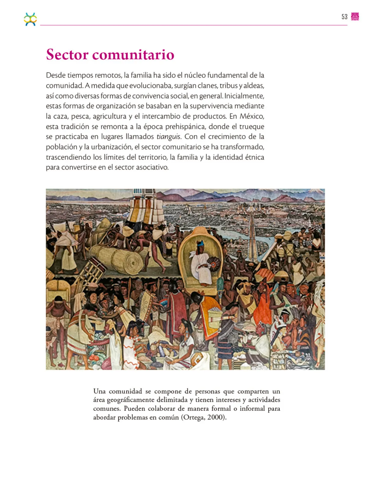 Miniatura página 54 de Colección Nanahuatzin. De lo humano y lo comunitario.   Libro de Educación Secundaria Grado 3°  Ciclo Escolar 2025 - 2026