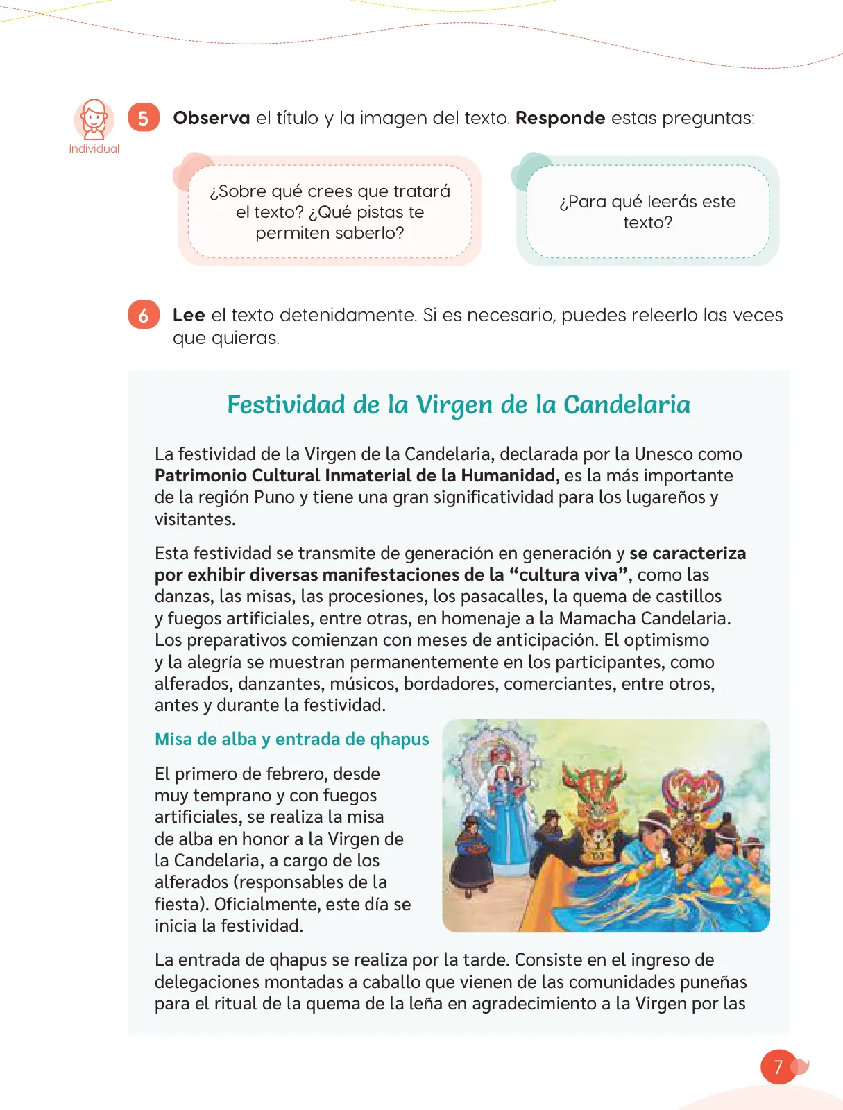 Miniatura página 9 de Cuadernillo de Comunicación 4. Cuarto grado de Primaria · 2024