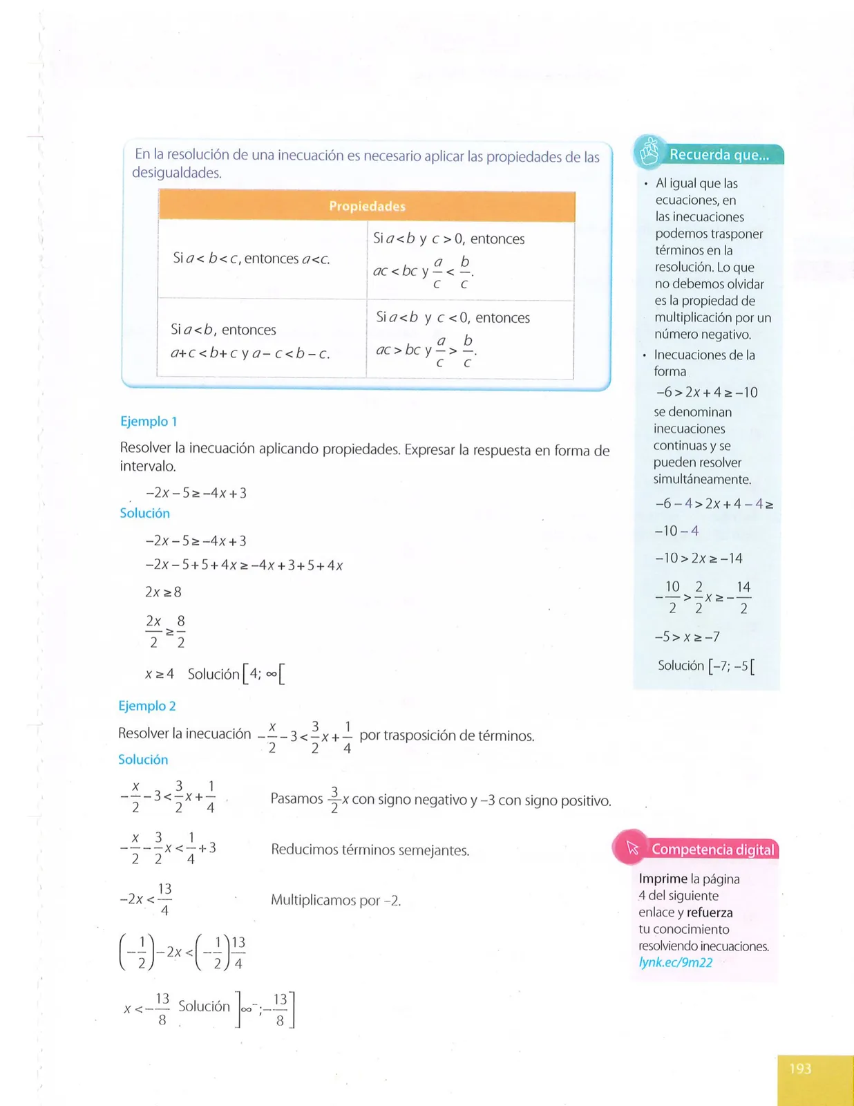 Miniatura página 193 de Matematica · 9 EGB · 2025