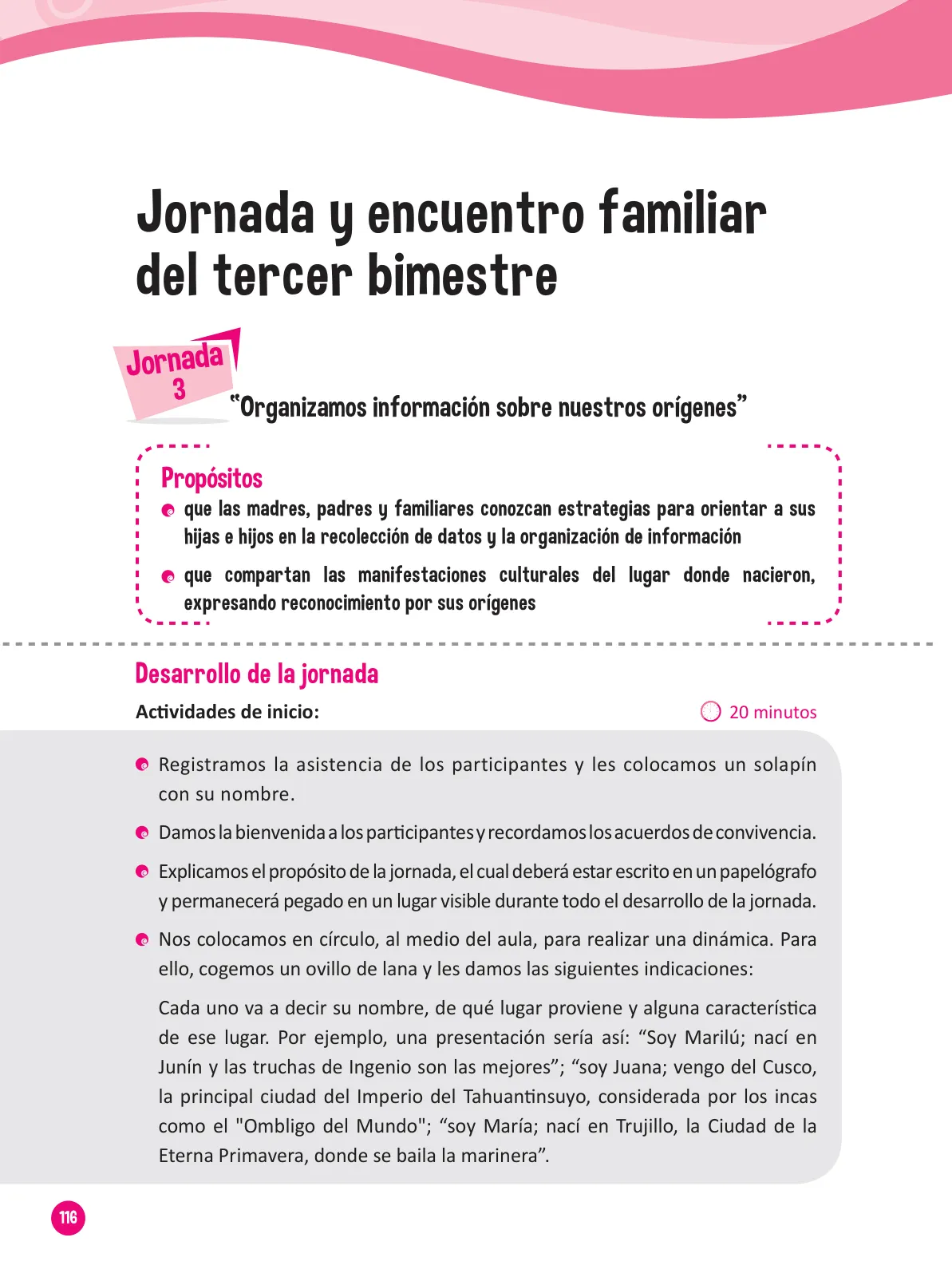 Página 118 de Guía para el trabajo docente con las familias del ciclo III de Primaria · 2016