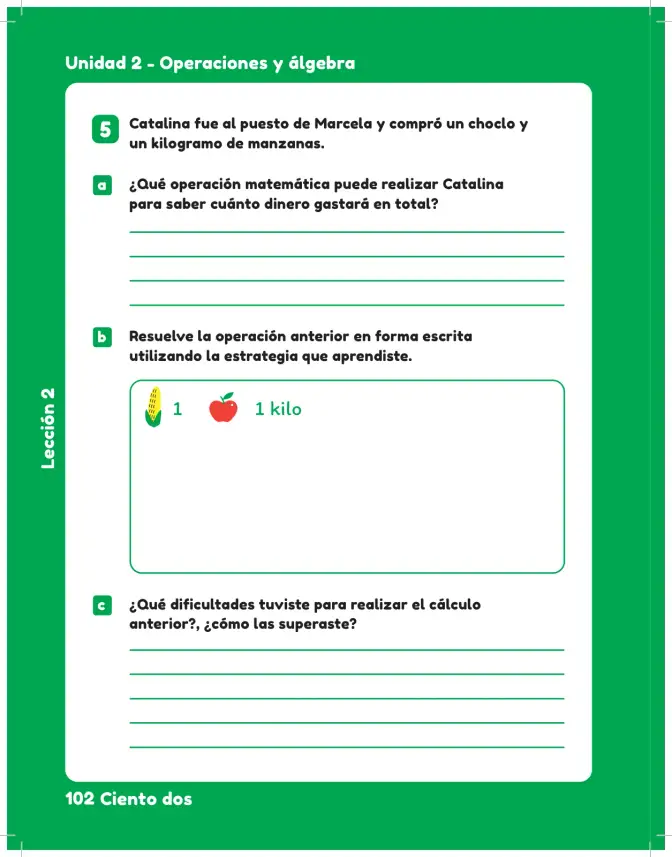 Página 104 de Sumo Primero – Tercero Básico | Texto del Estudiante MINEDUC – Descargar PDF · 2024