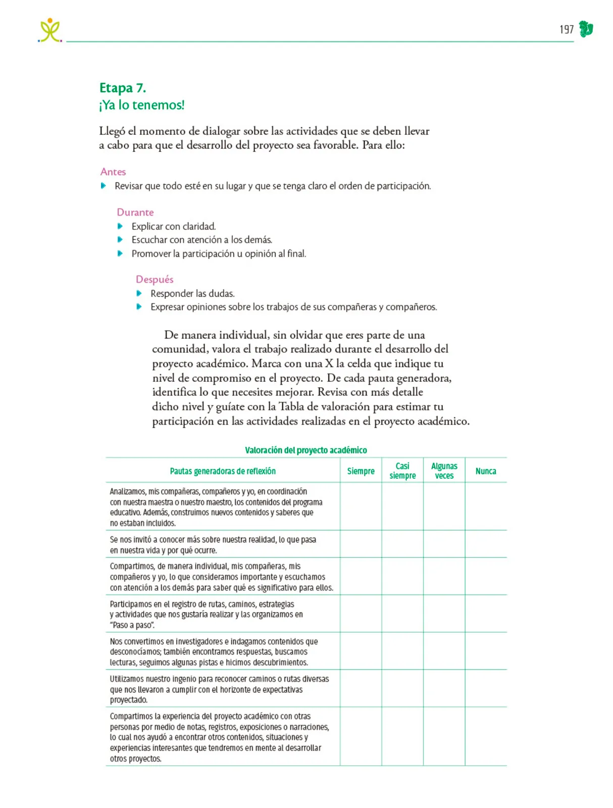 Miniatura página 198 de Colección Ximhai. Nuestro libro de Proyectos.  Tomo II.   Libro de Educación Telesecundaria Grado 1°  Ciclo Escolar 2025 - 2026