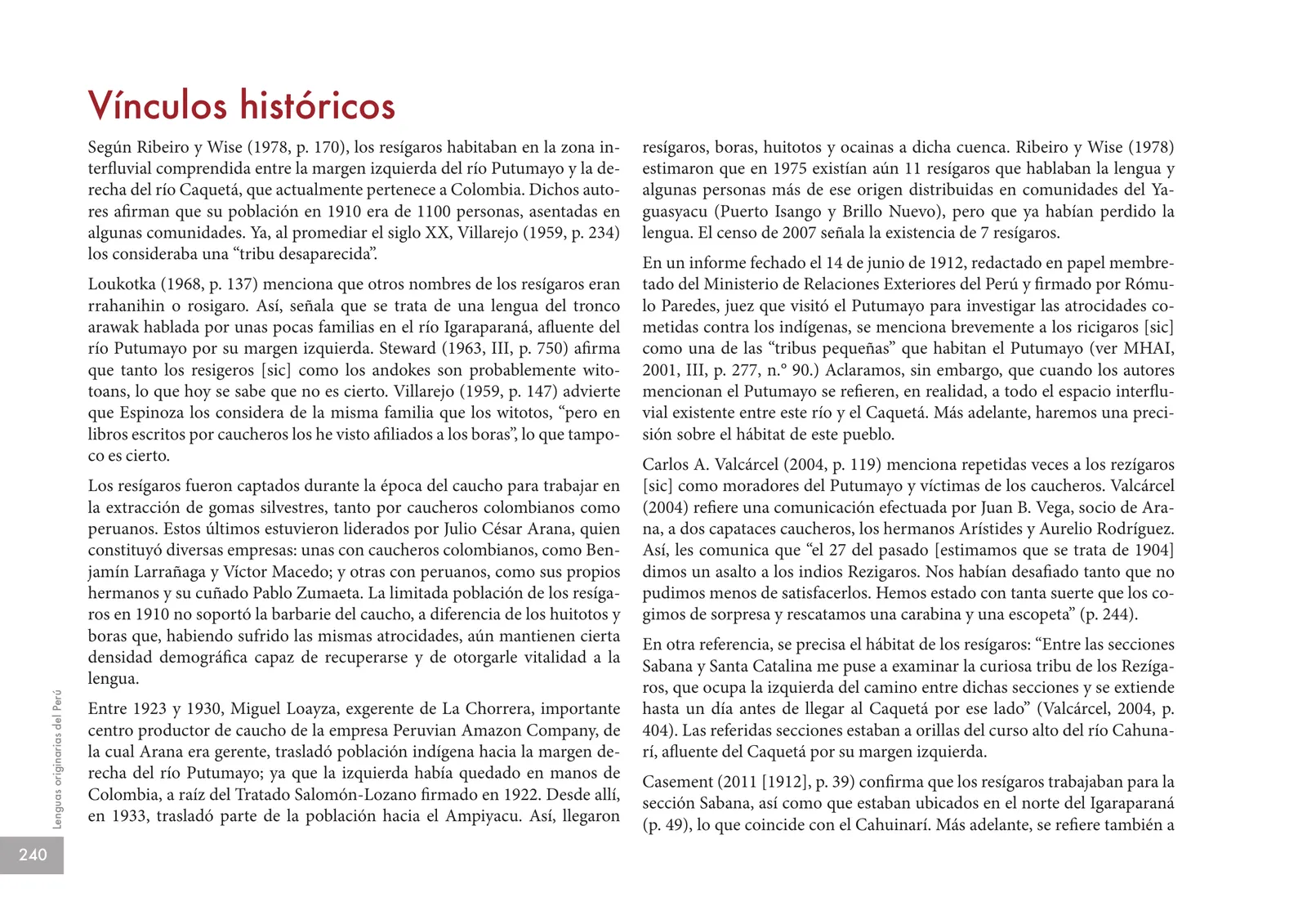 Miniatura página 242 de Lenguas originarias del Perú · 2018