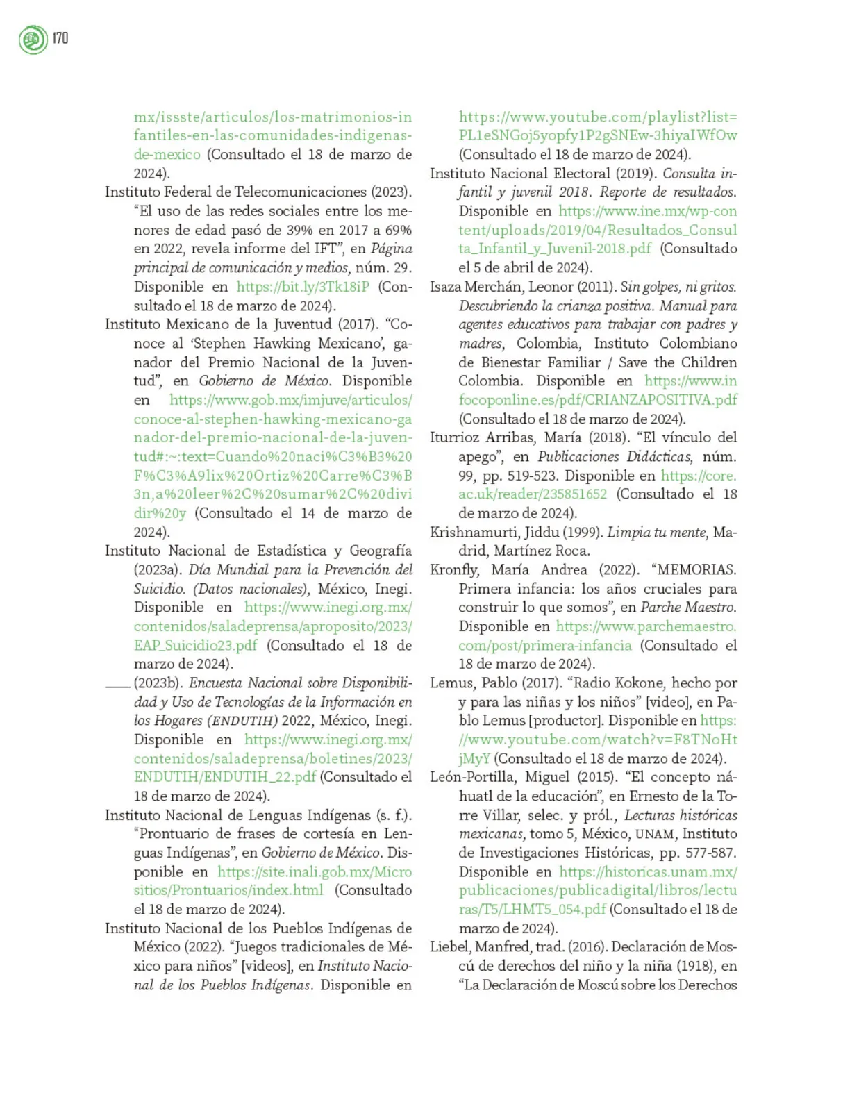 Página 171 de Crianza para la libertad. Libro para las familias. Fase 2  Libro de Educación Preescolar Grado 1°, 2°, 3°  Ciclo Escolar 2025 - 2026