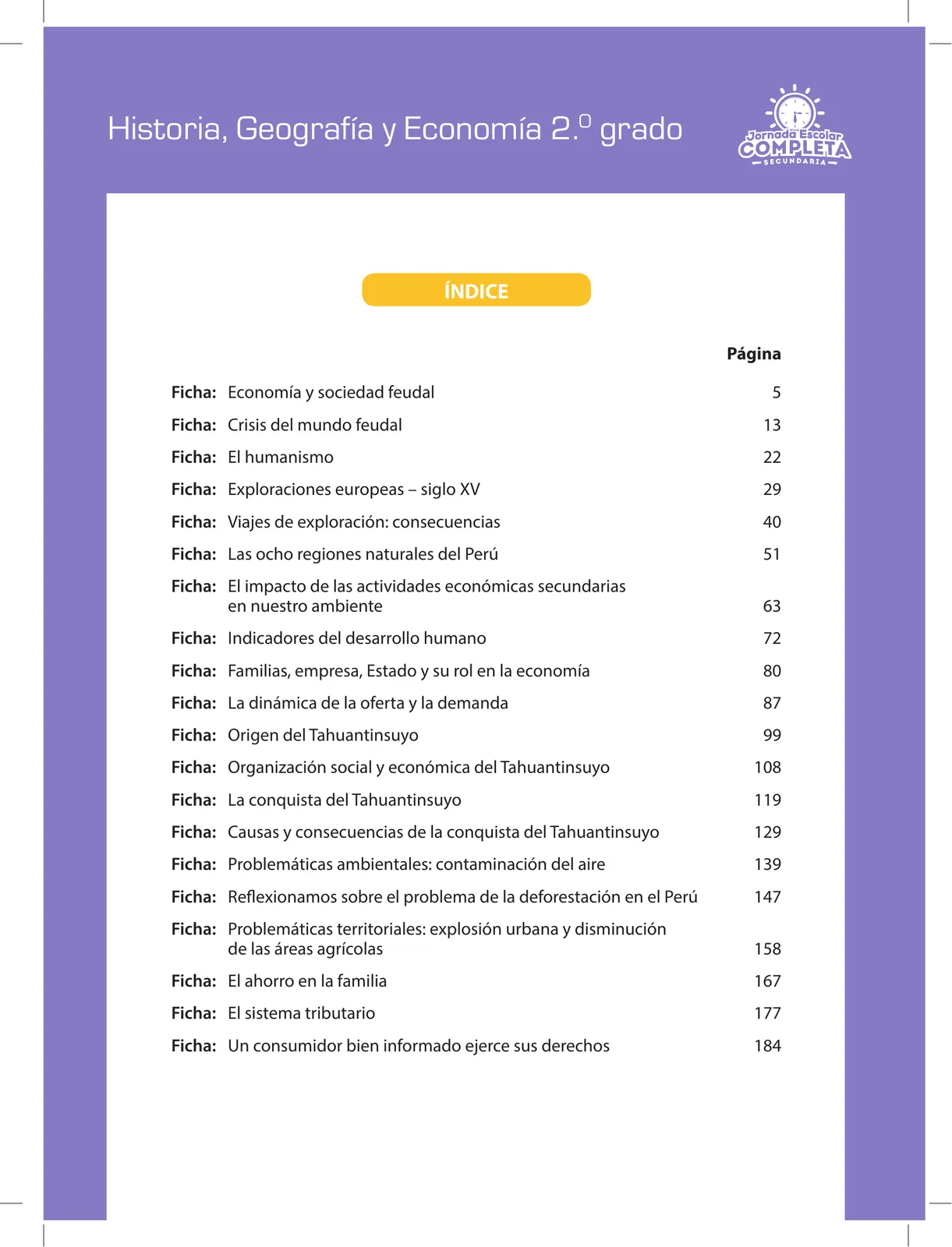 Miniatura página 3 de Historia, Geografía y Economía 2 : cuaderno de reforzamiento pedagógico - JEC ﻿ · 2016