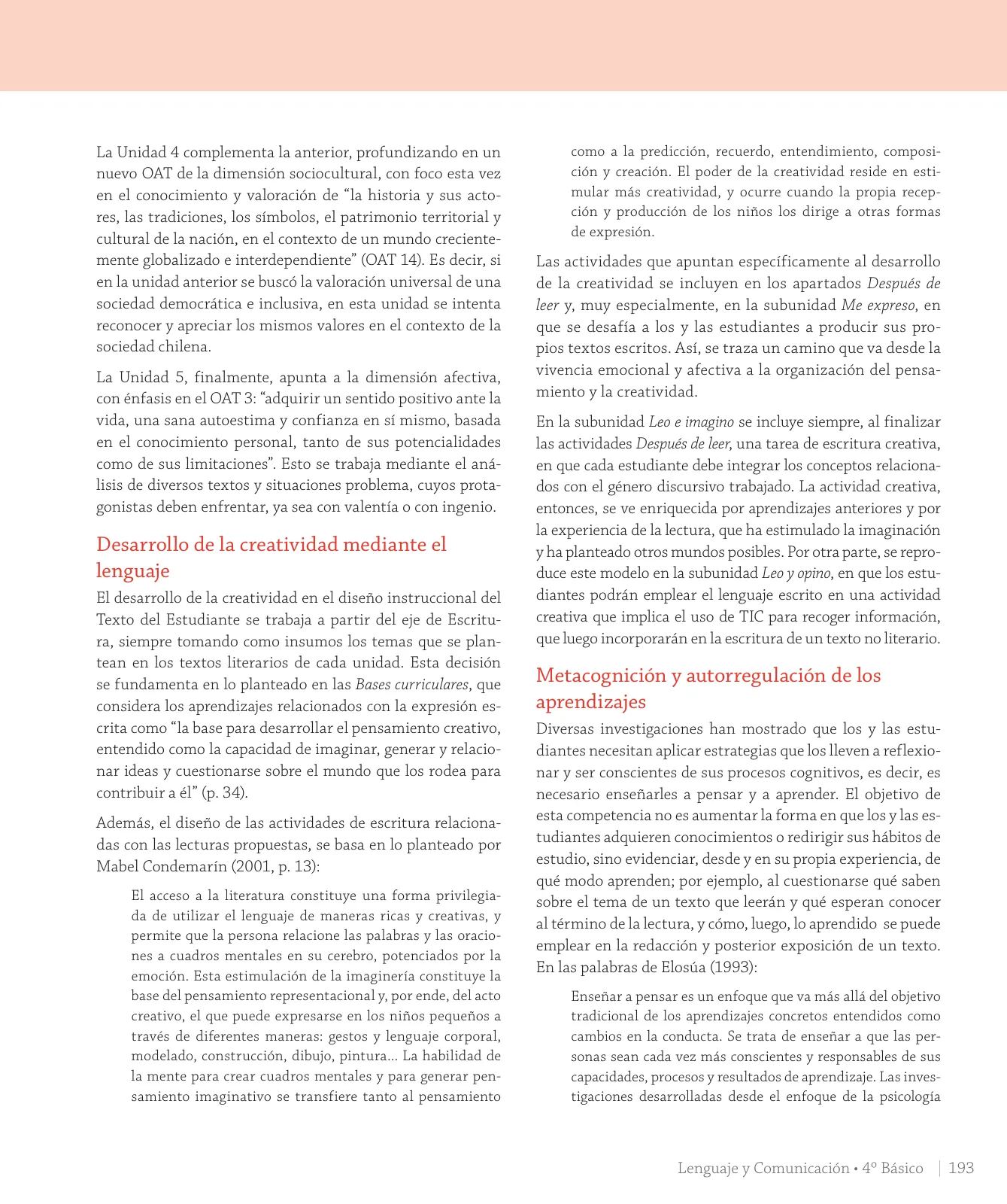 Página 19 de Lenguaje y Comunicación – Cuarto Básico | Texto del Estudiante MINEDUC – Descargar PDF · 2024