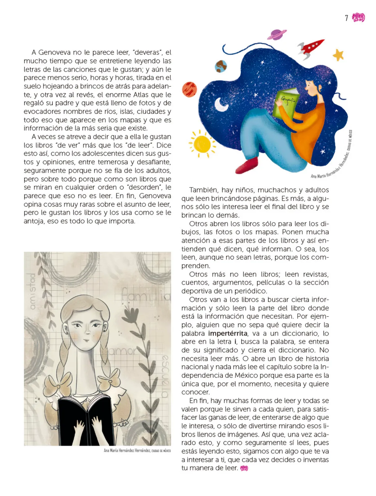 Miniatura página 8 de Colección Ximhai. Múltiples lenguajes.   Libro de Educación Secundaria Grado 1°  Ciclo Escolar 2025 - 2026