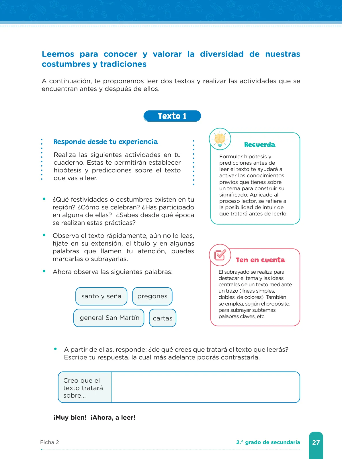 Miniatura página 29 de Fichas de aprendizaje de Comunicación 2 · 2024