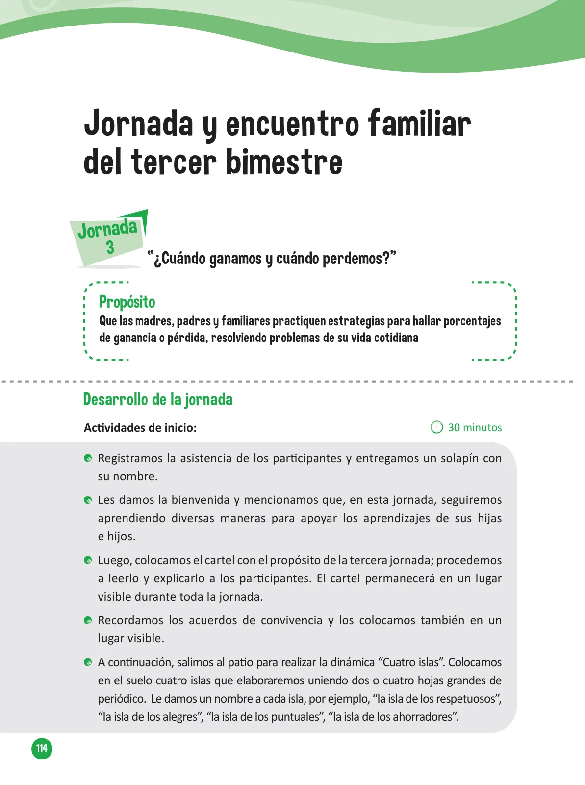 Página 116 de Guía para el trabajo docente con las familias del ciclo V de Primaria · 2016